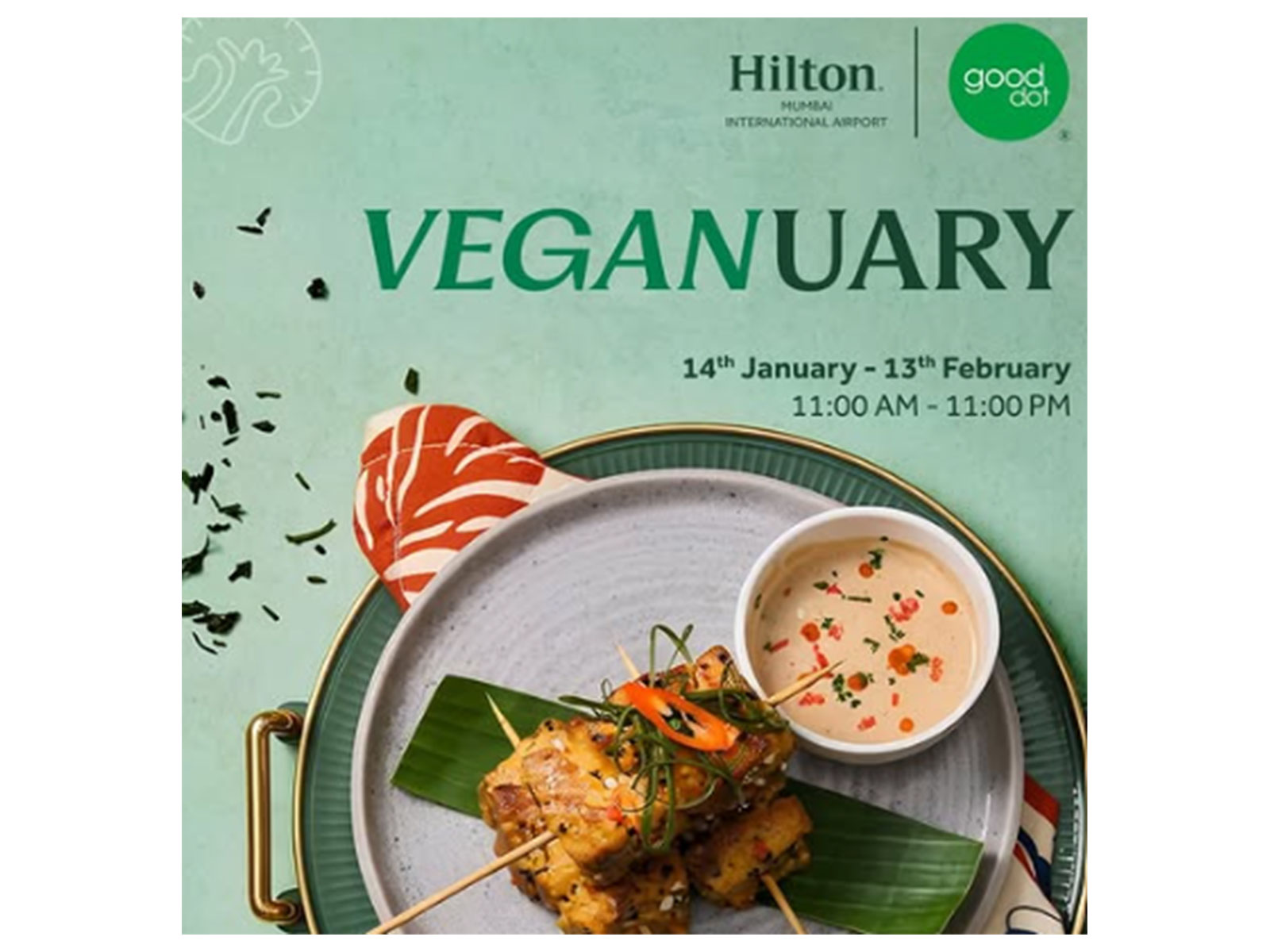 Veganuary special menu at Hilton Garden Inns