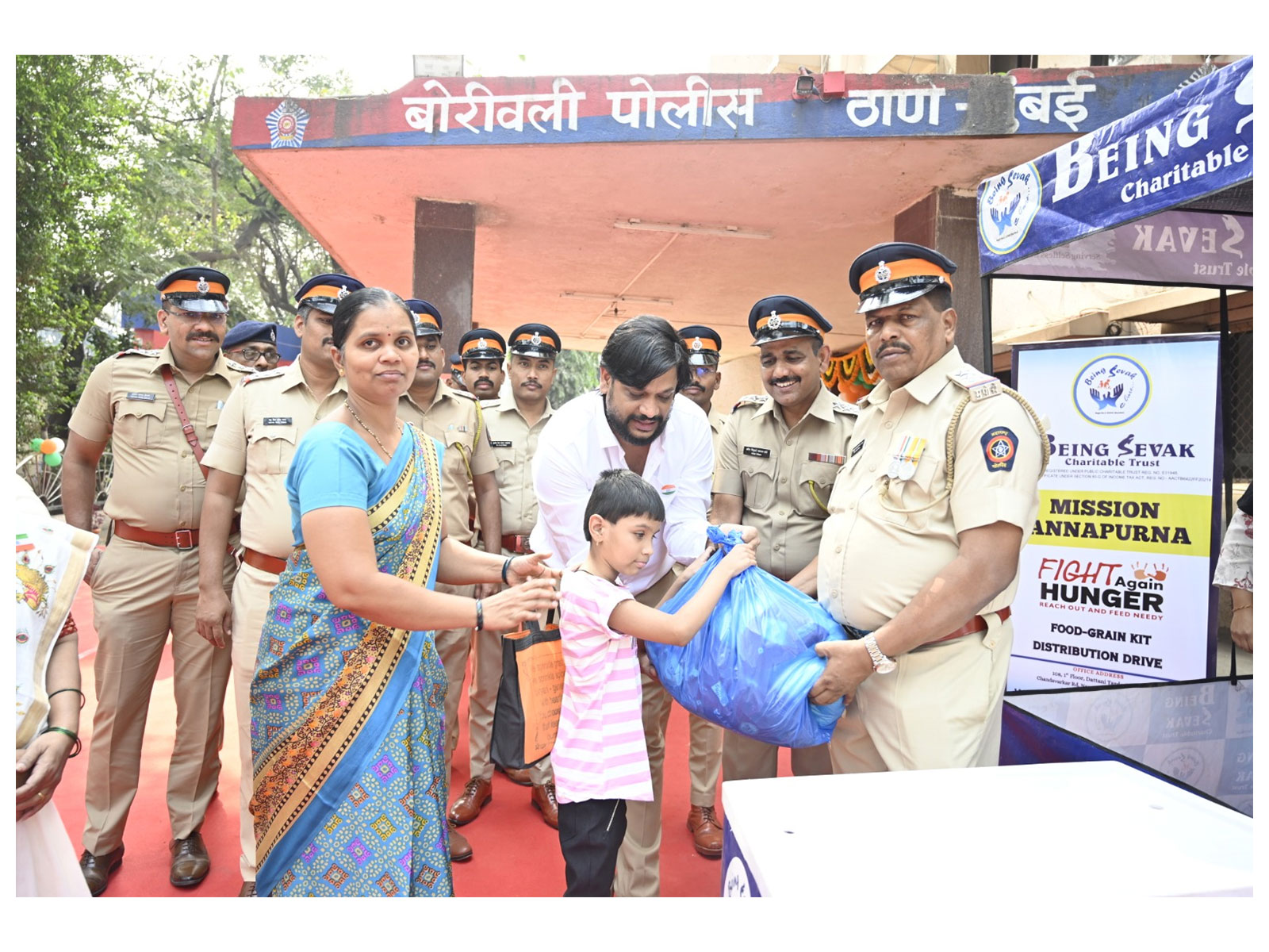 Republic Day Humanitarian Initiative by 'Being Sevaka NGO': Ration Distribution to the Needy in Collaboration with Police Administration