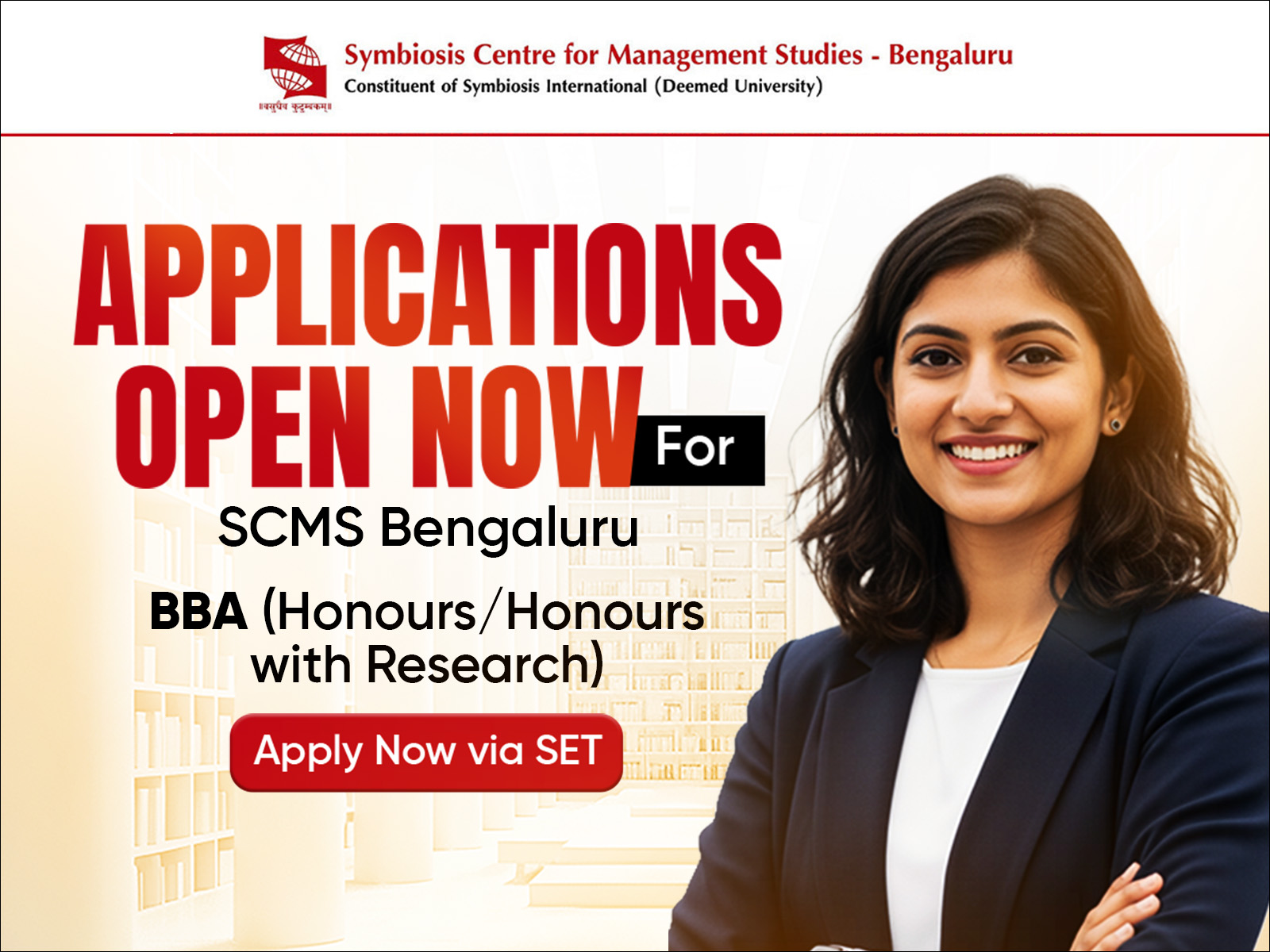 SCMS Bengaluru, Electronic City, Opens Admissions for BBA Programmes 2026 Through SET