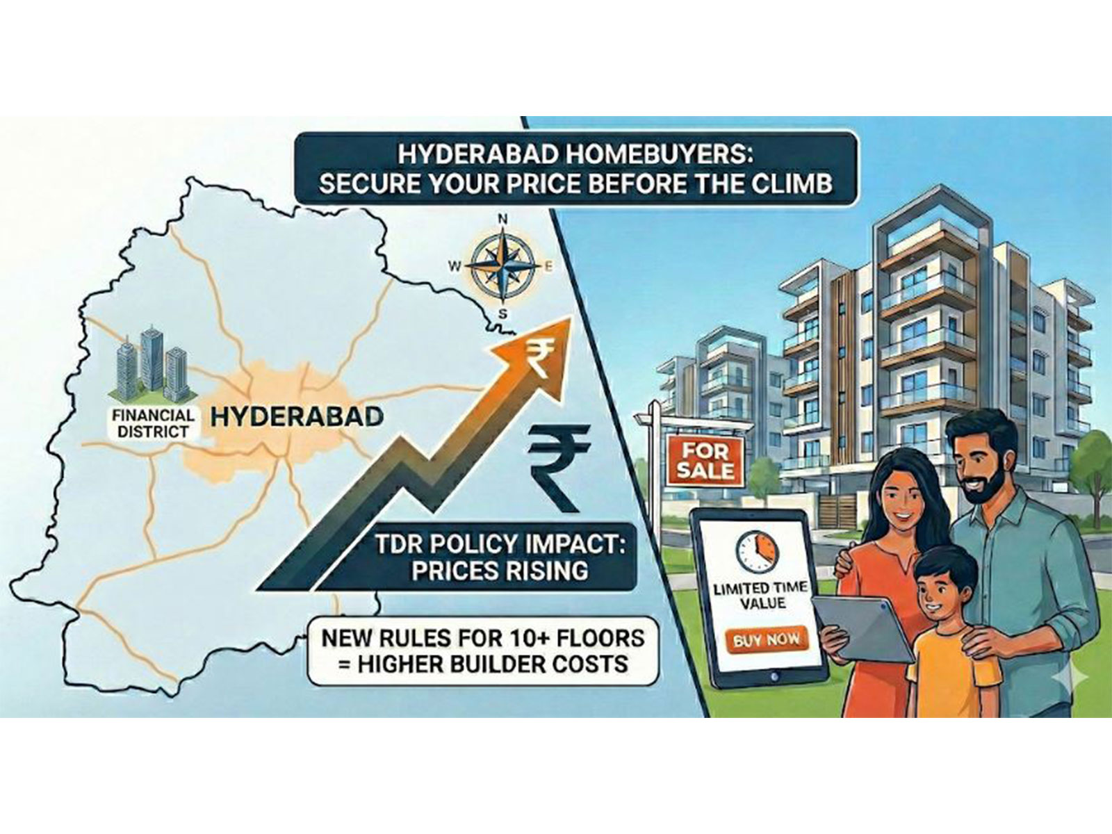 Hyderabad Home buyers secure your price before the climb