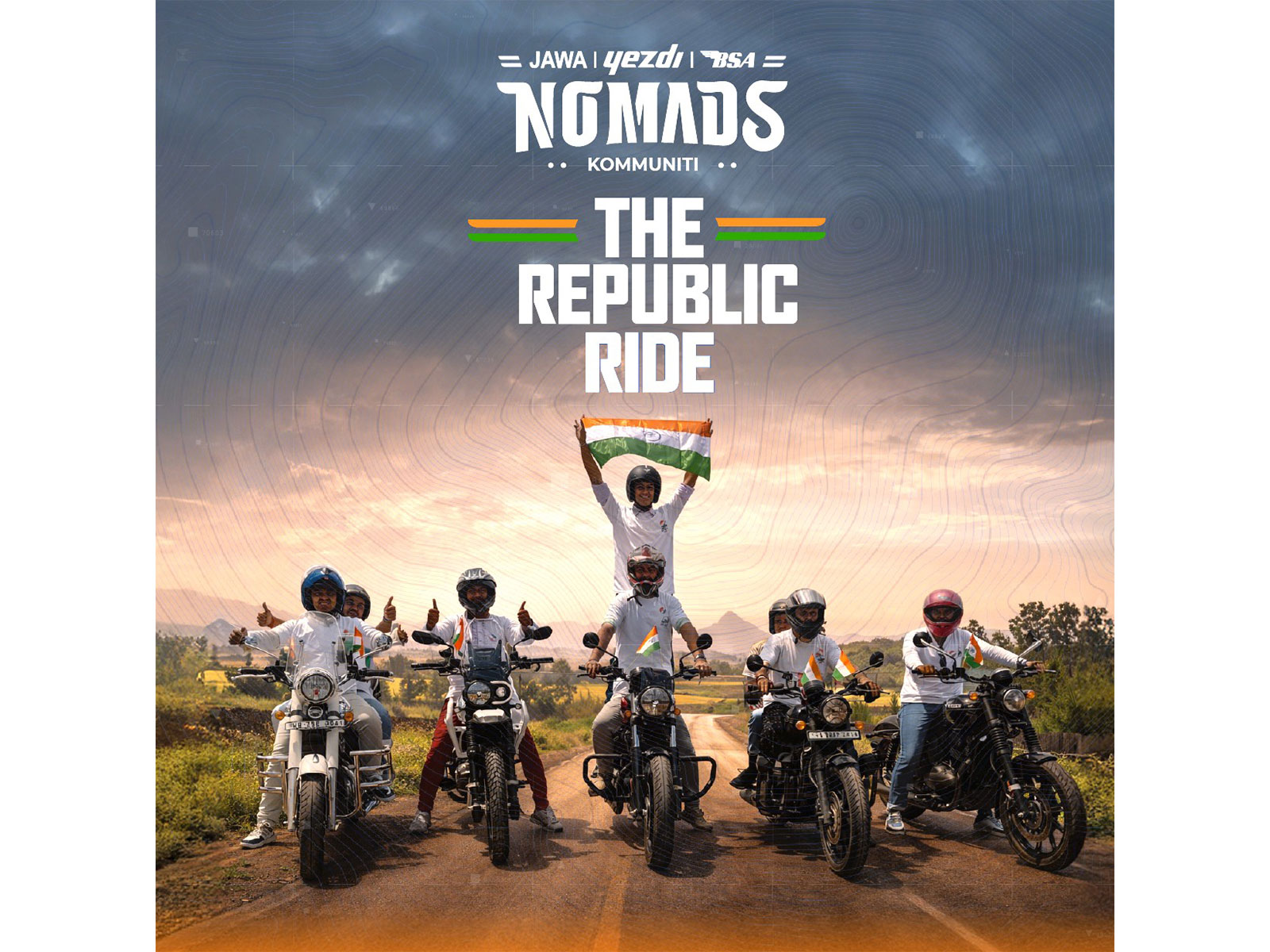 Classic Legends Unites Jawa, Yezdi and BSA Riders Under 'Nomads', the Unified Riding Collective, this Republic Day
