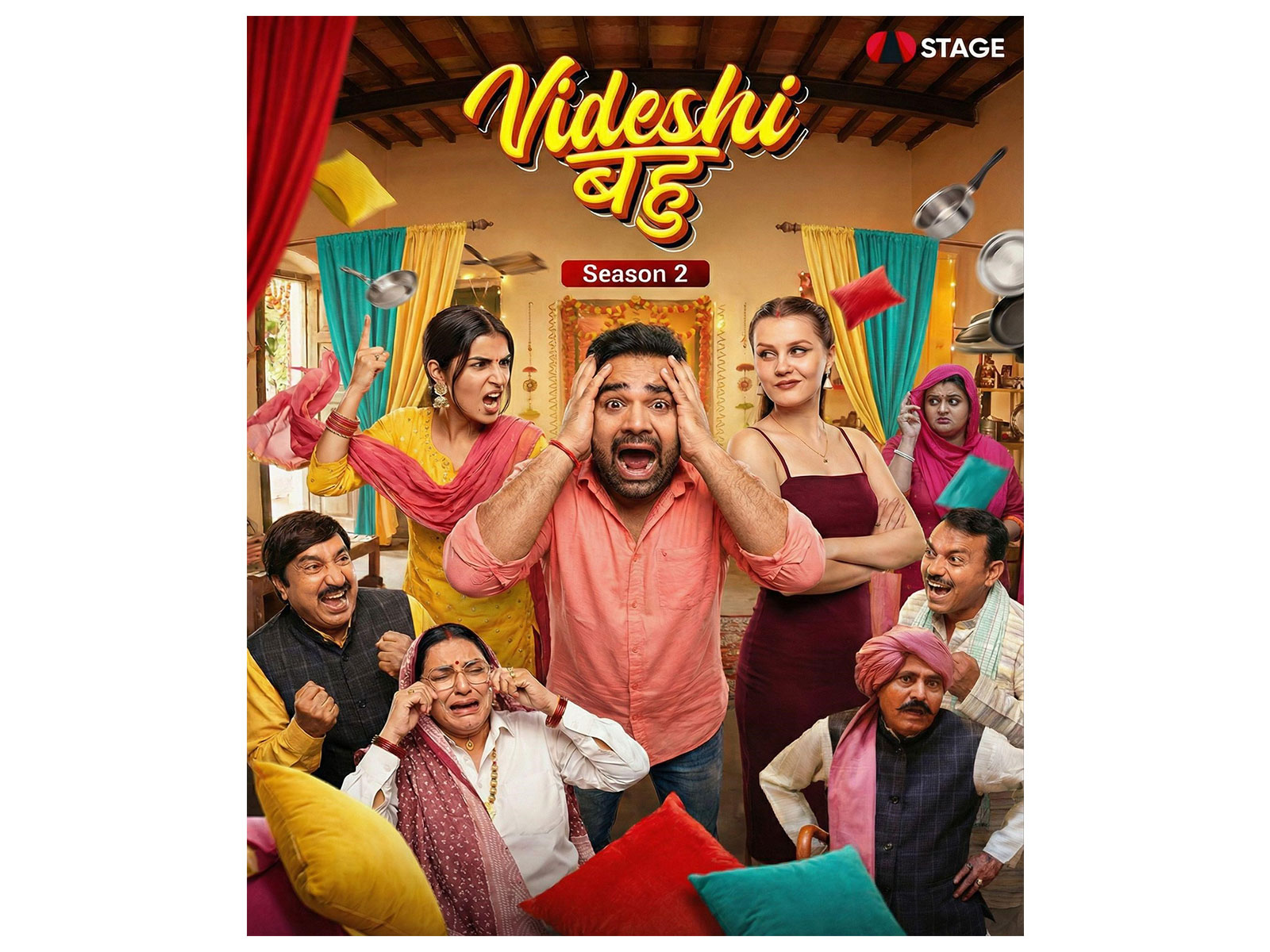 Second season of Haryana's superhit family comedy series, "Videshi Bahu," has been released on STAGE App