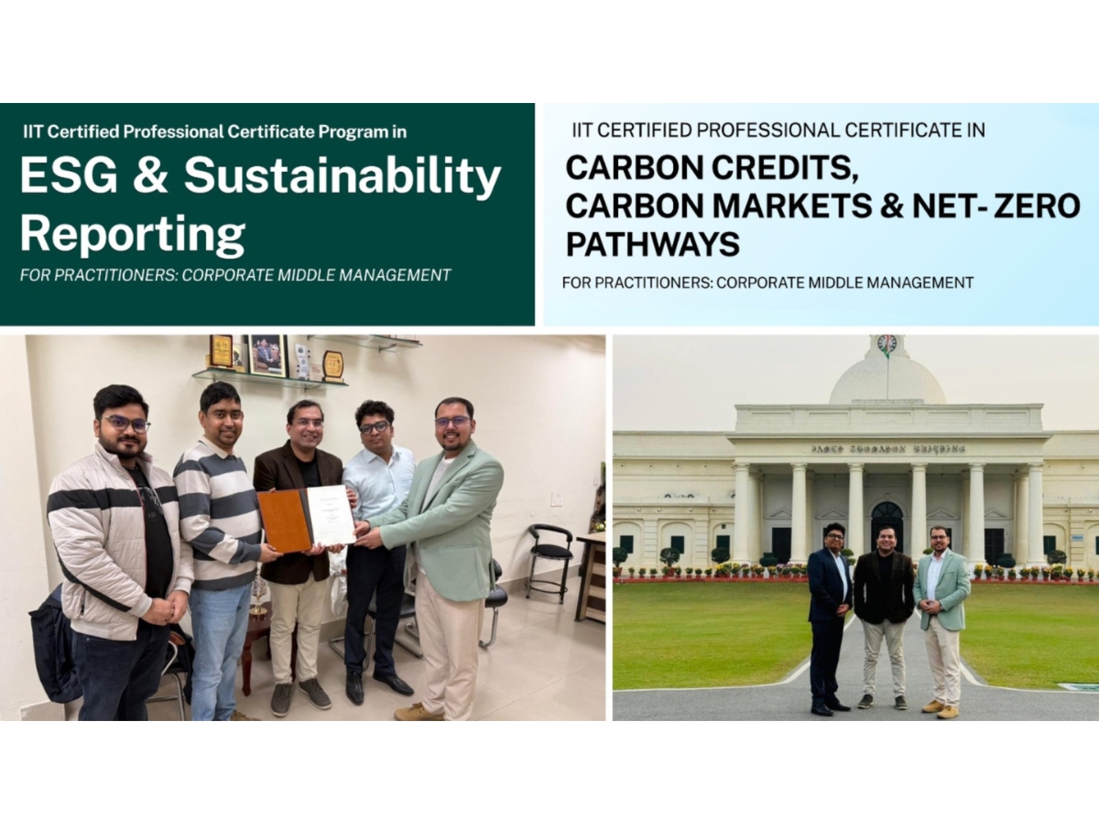IIT Roorkee Launches Future-Ready ESG and Sustainability Programs in Collaboration with eAsia Academy