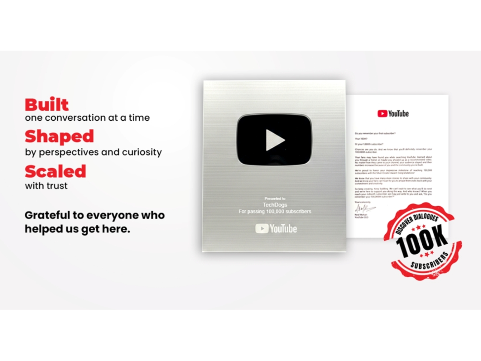 TechDogs Earns YouTube Silver Button for Discover Dialogues Podcast
