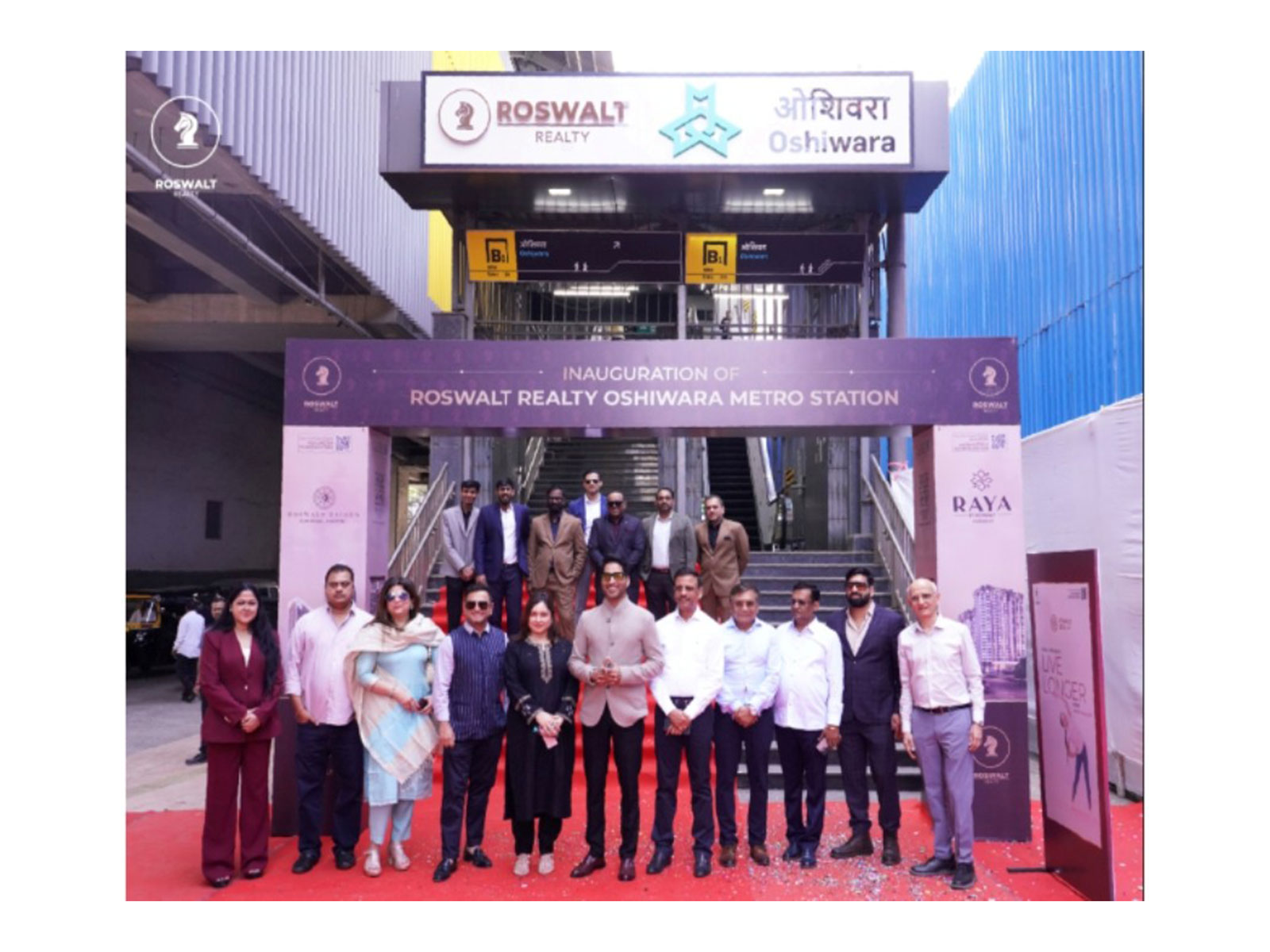 Next Stop: Roswalt Realty Oshiwara Mumbai Metro Station Gets a New Identity as Roswalt Realty Takes Naming Rights for a Year