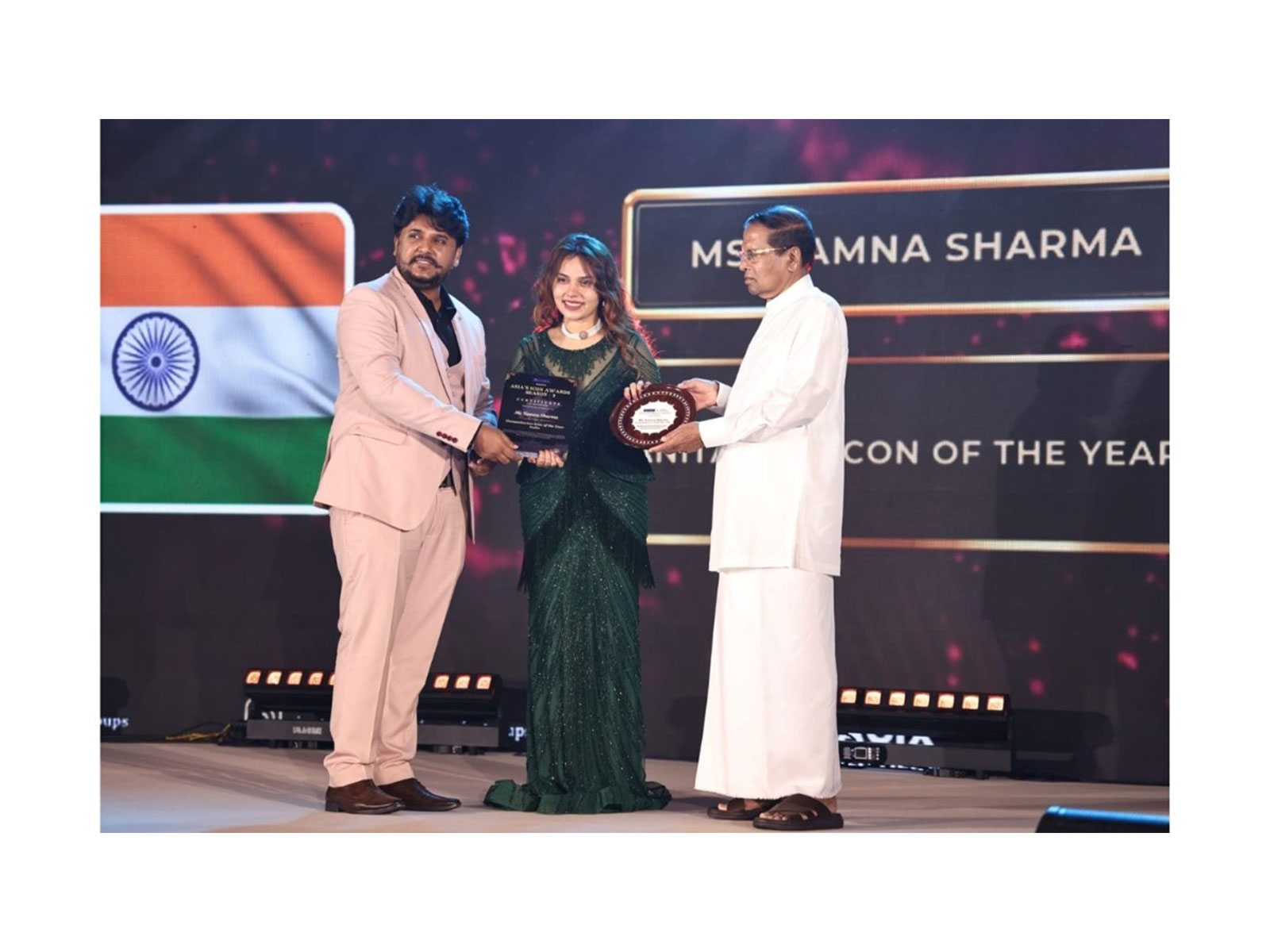 A Moment of Global Pride: Kamna Sharma Honored by Sri Lanka's 7th President, Maithripala Sirisena