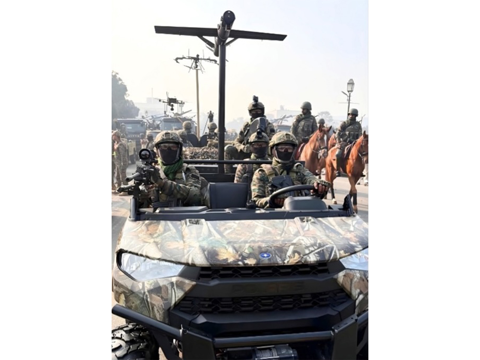 Johnnette JM-1 Loitering Munition with Bhairav Contingents in 77th Republic Day Parade