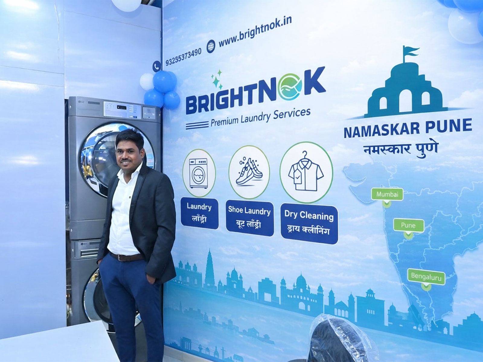 BrightNok Founder Ganesh Yadav's Entrepreneurial Journey: From a Small Village to Metro Cities in India's Growing Laundry Industry