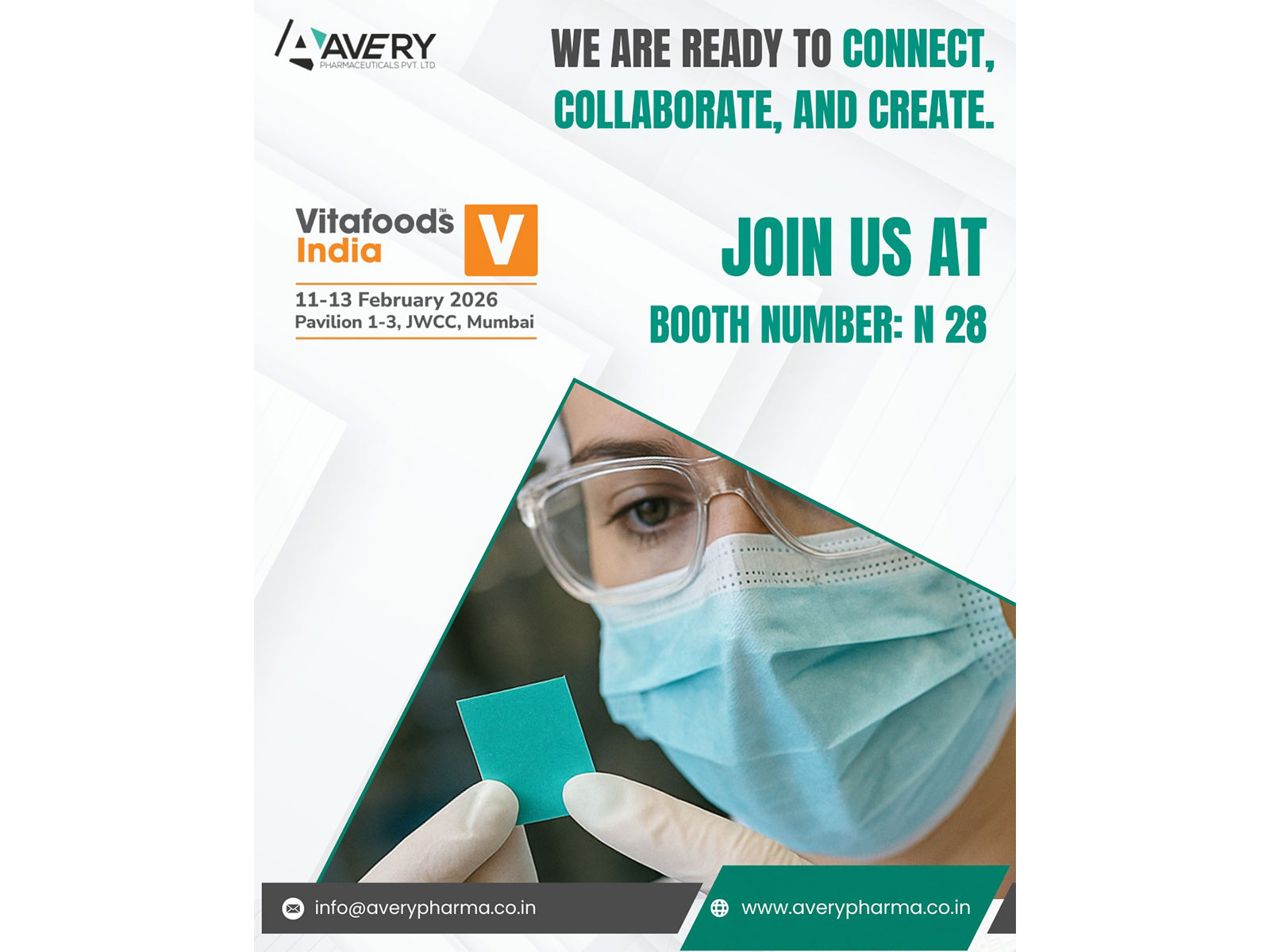 Avery Pharma Highlights Advanced Drug Delivery Solutions and CDMO Services at Vitafoods India 2026