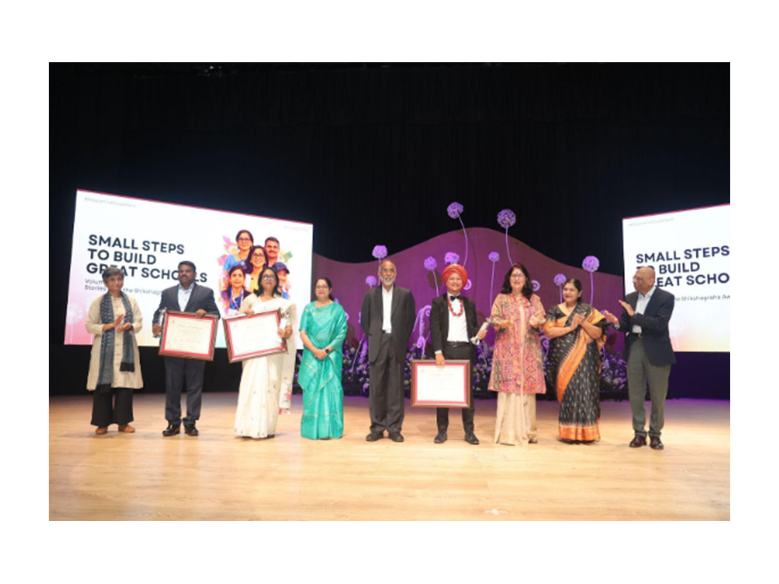 The Shikshagraha awardees with the jury members at their felicitation at InvokED 5.0, 2026