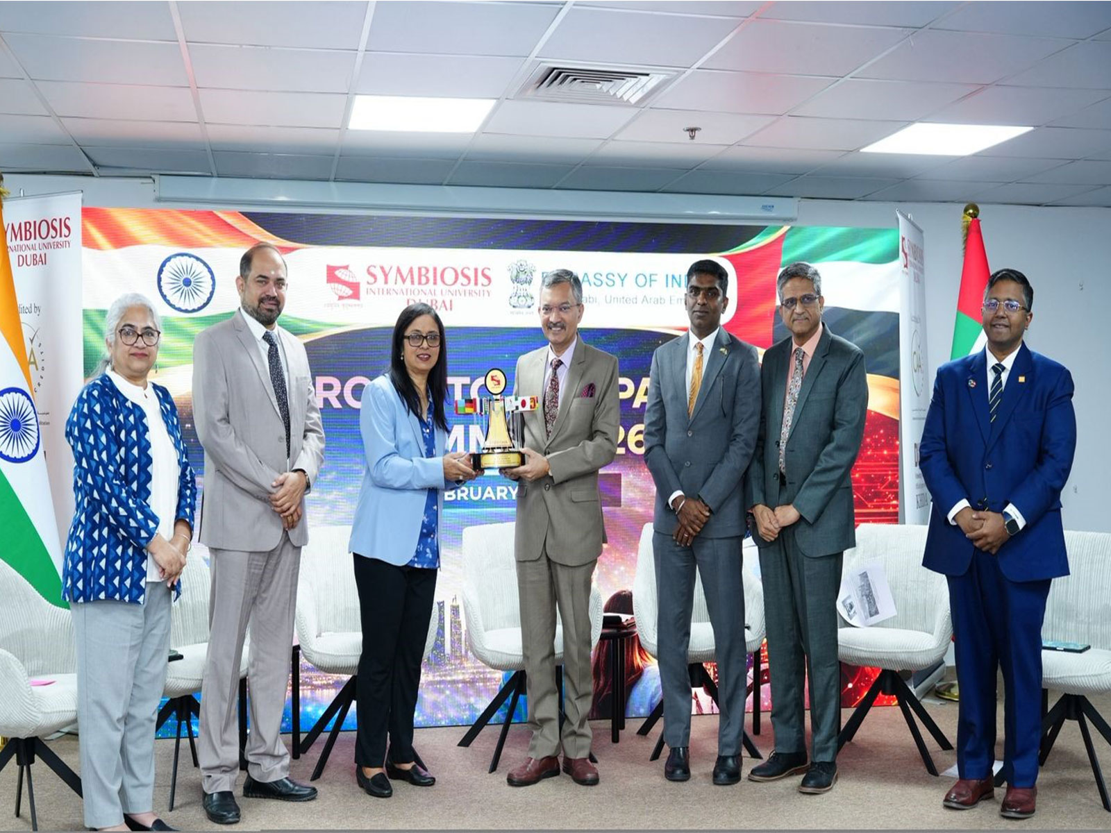 Embassy of India in the UAE and Symbiosis Dubai hosted the 'Road to AI Impact Summit 2026'