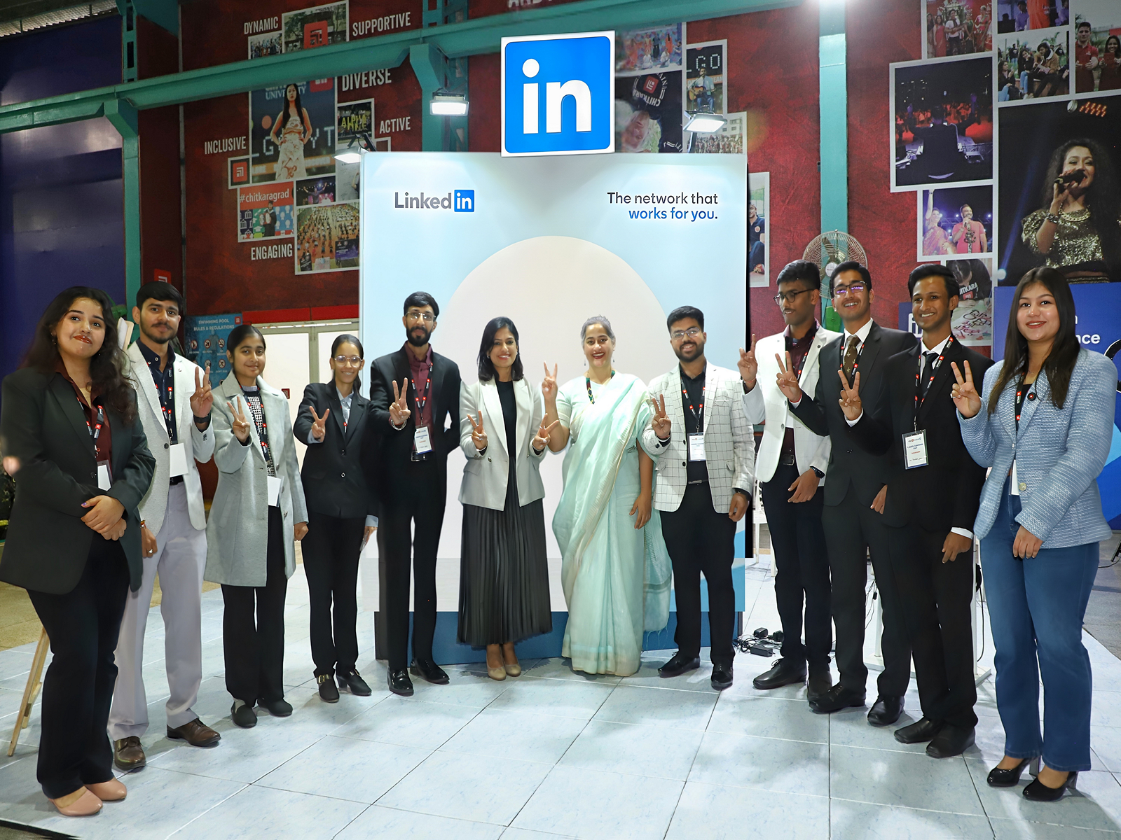 Inaugurating LinkedIn Experience Zone with LinkedIn India Head of Education Ms. Saba Karim & our dynamic Campus Ambassadors--empowering students to build professional identities