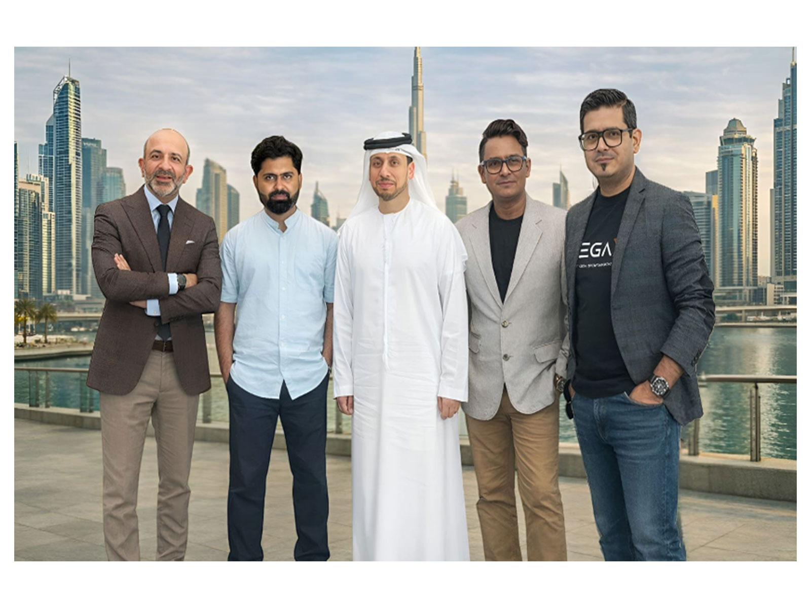 L-R - Sachin Kerur, Mohammed Sirajuddin, Qais Al Dhalai, Aneesh Gautam, Amitesh Shah