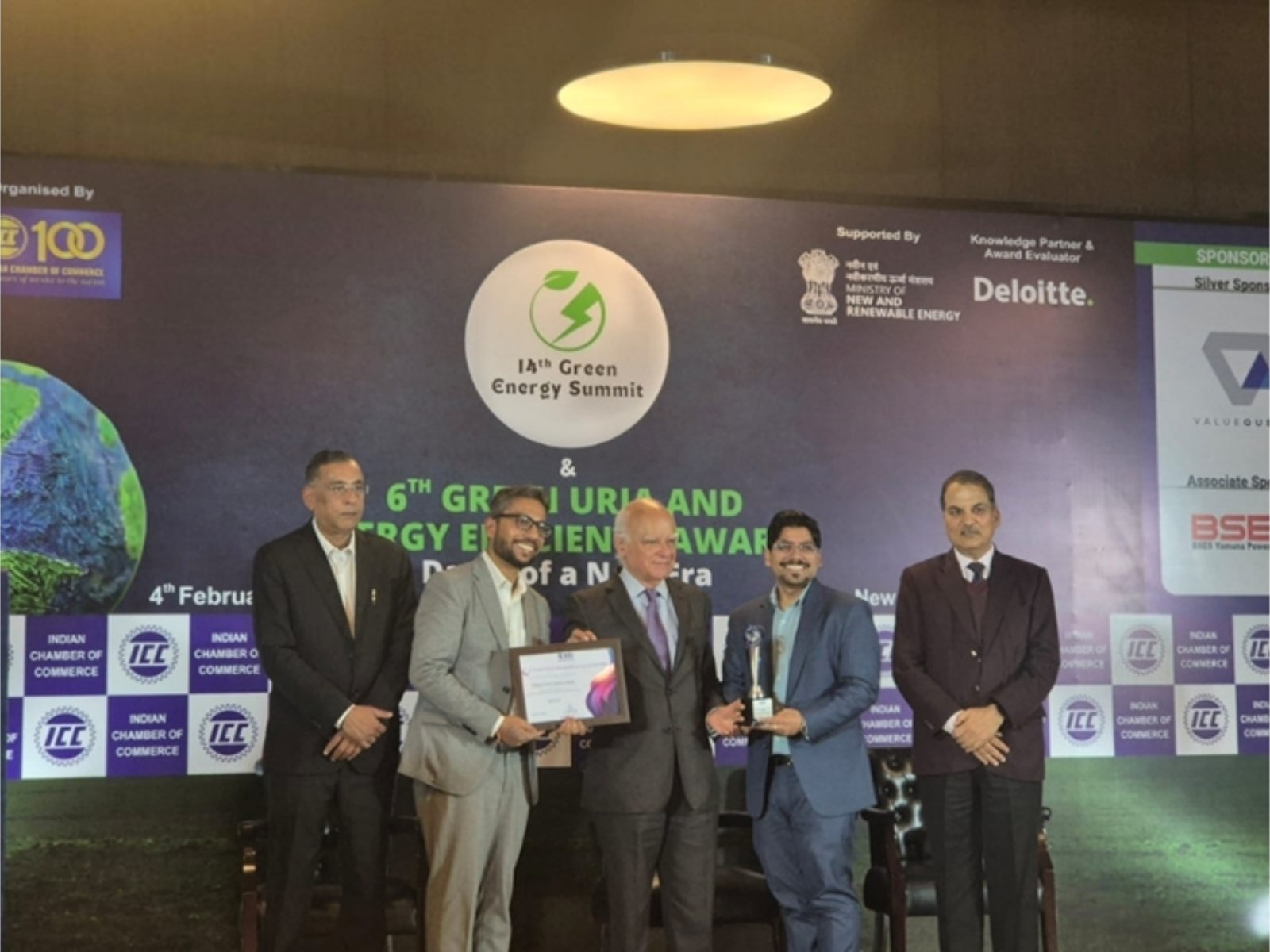 Fujiyama Power Systems Limited Wins Silver at 6th Green Urja and Energy Efficiency Awards