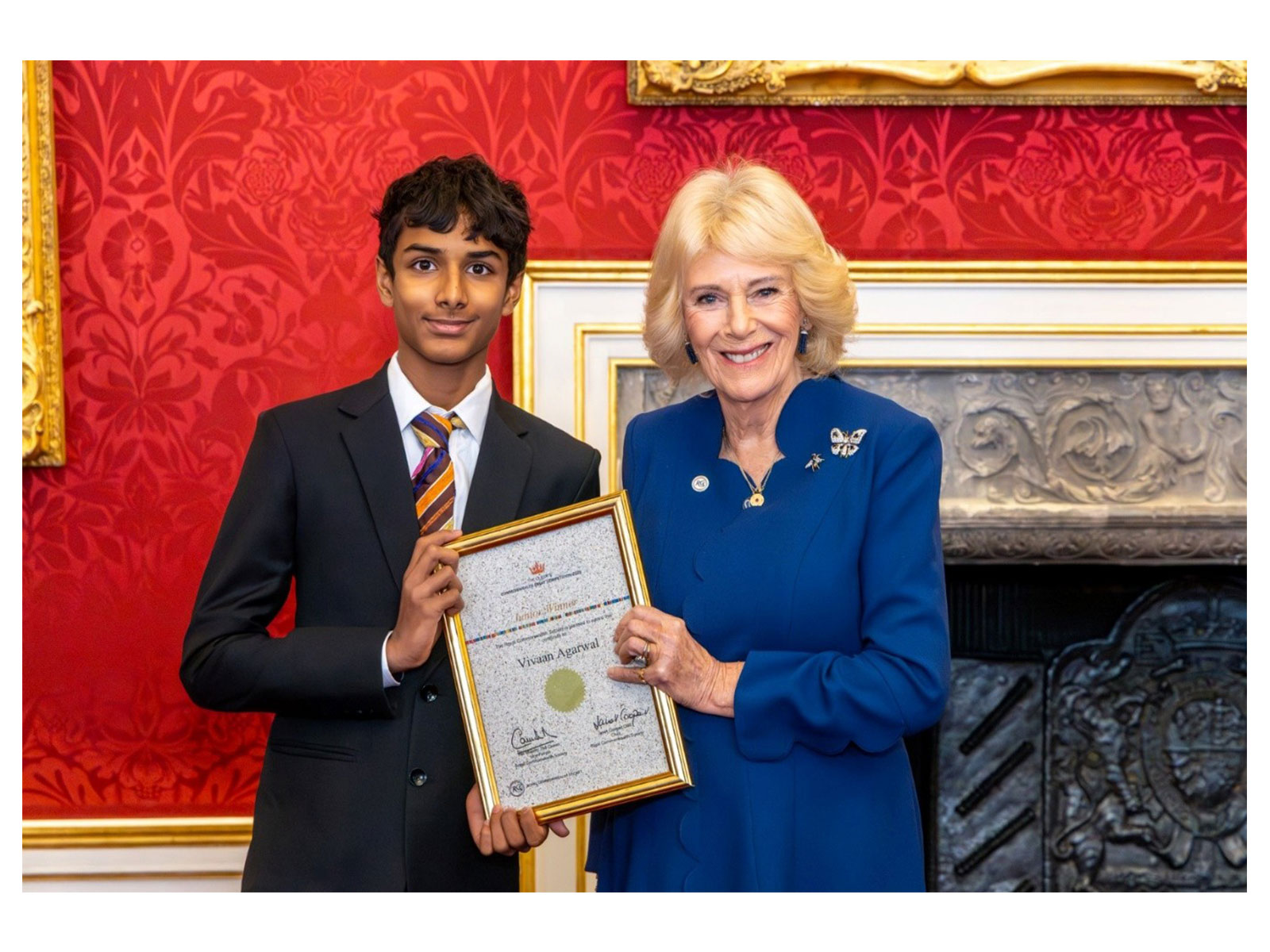 Vivaan Agarwal Named Junior Winner of The Queen's Commonwealth Essay Competition 2025