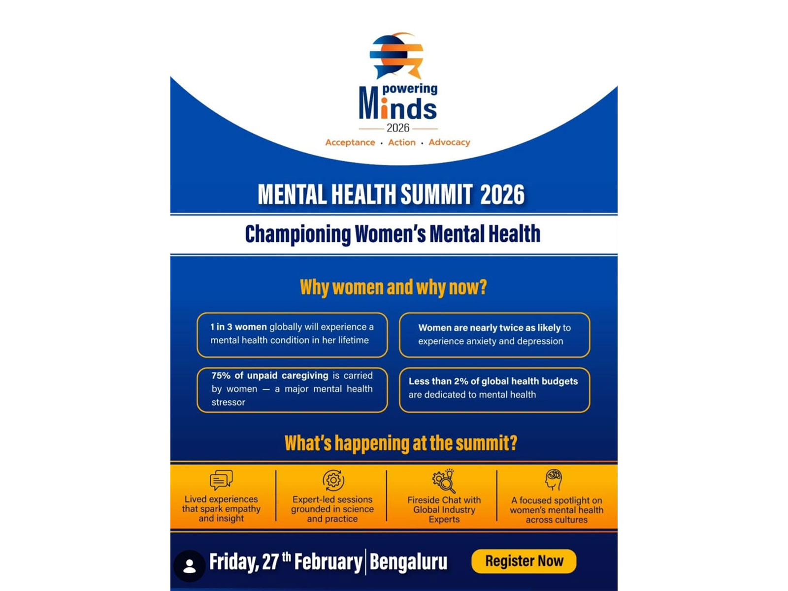 Mpowering Minds Women's Mental Health Summit 2026, organised by Mpower