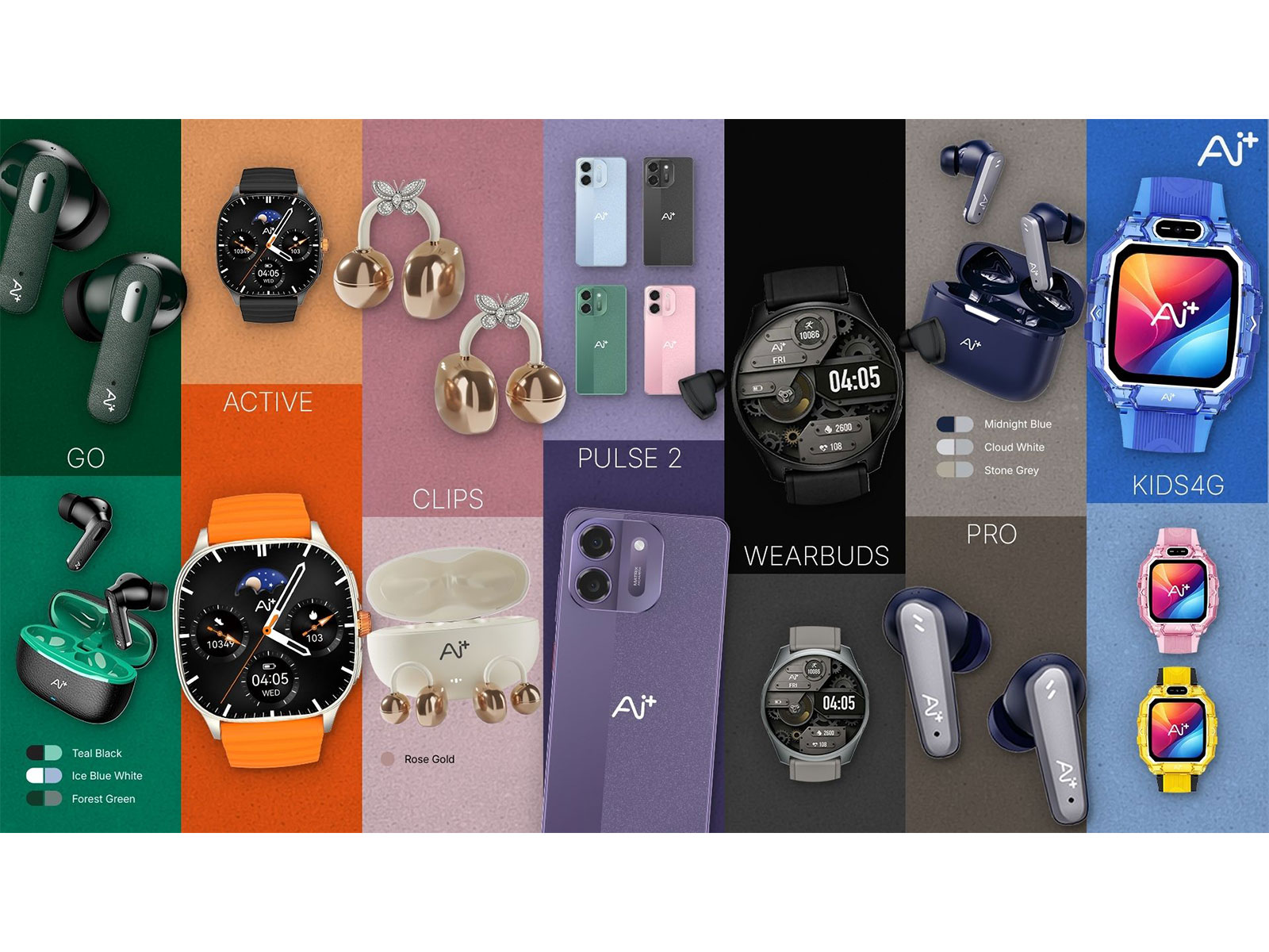 Ai+ expands into the AIoT ecosystem with NovaPods, NovaWatch, Wearbuds, and the upcoming Pulse 2 smartphone