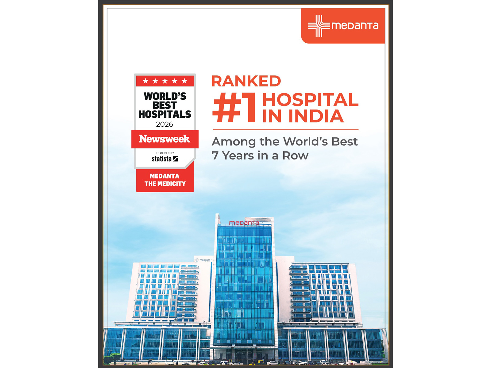 Medanta Ranked India's Best Hospital by Newsweek