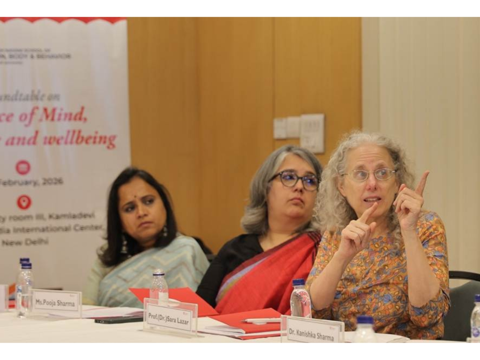 Harvard Professor Sara Lazar Joins a Roundtable on the Science of Mind, Behaviour, and Wellbeing organized by Rishihood University