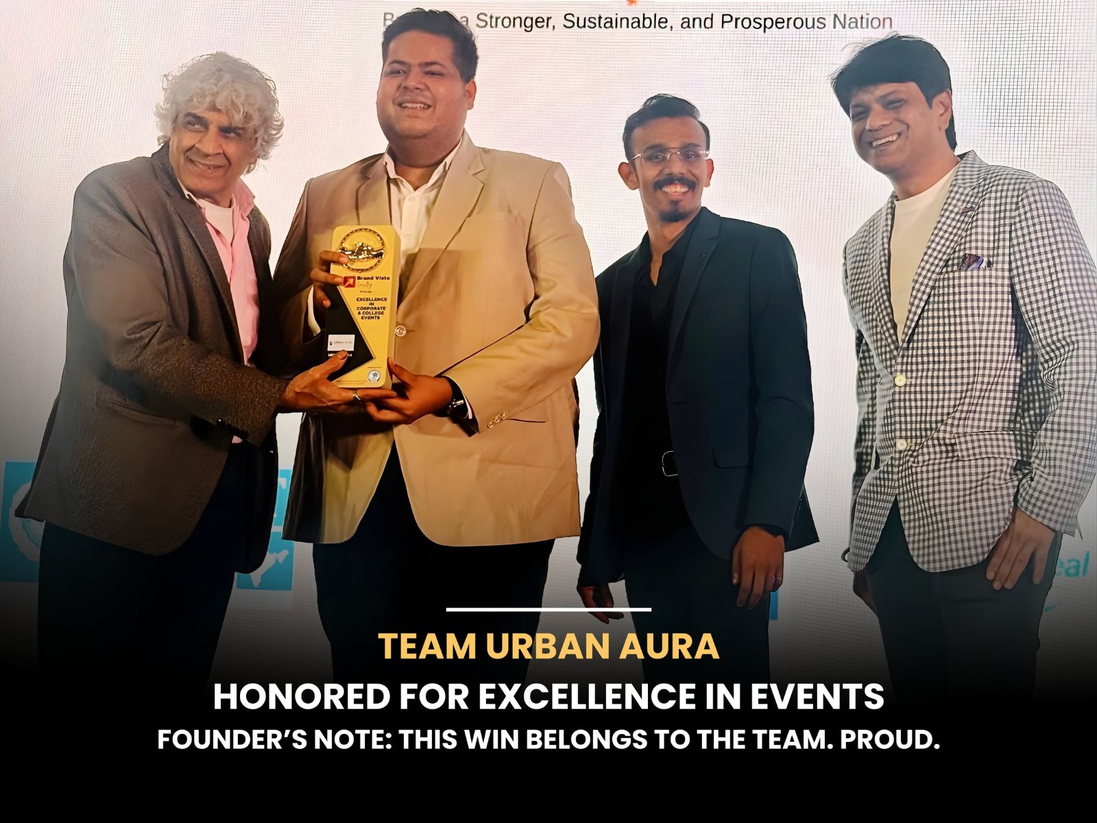 From Headliners to High-Impact Production: Urban Aura Bags Excellence Award in Corporate and College Events