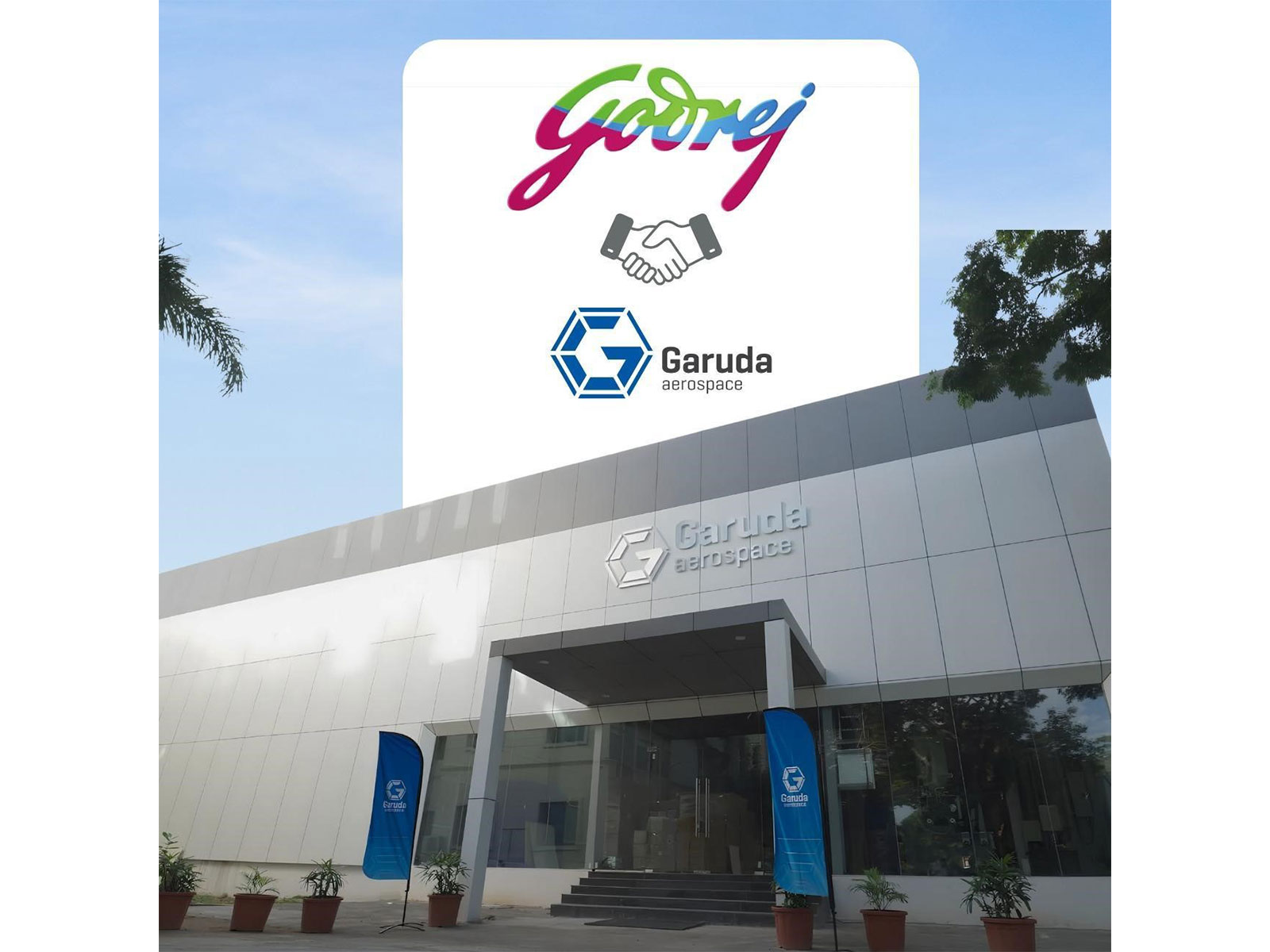 Garuda Aerospace collaborates with Godrej Group Companies Across India for industrial inspection