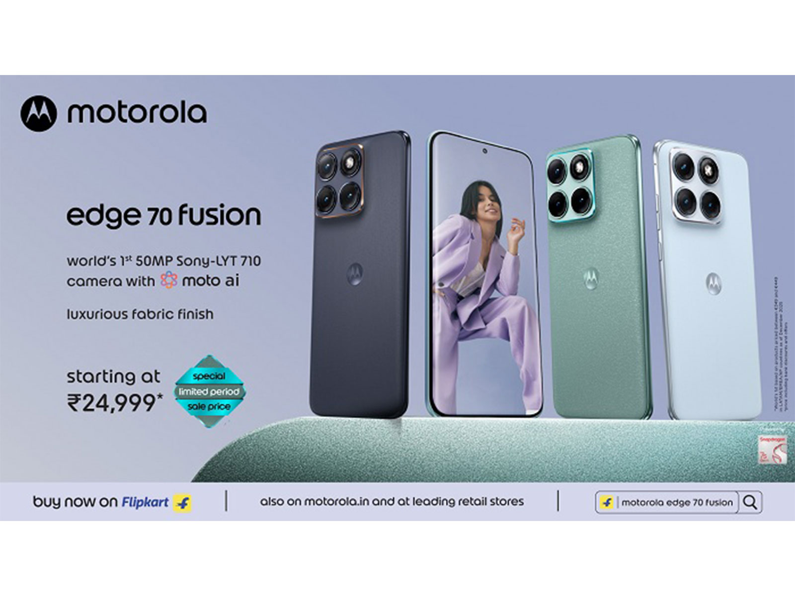 motorola edge 70 fusion goes on sale at Rs. 24,999*