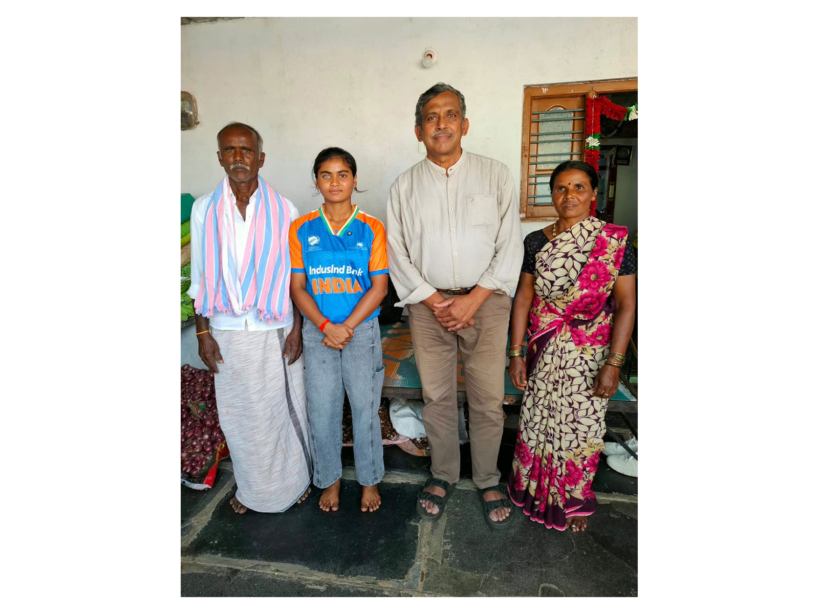 Deepika T C, captain of India's Women's Blind Cricket Team, receives a warm hometown welcome after leading India to the historic T20 World Cup victory
