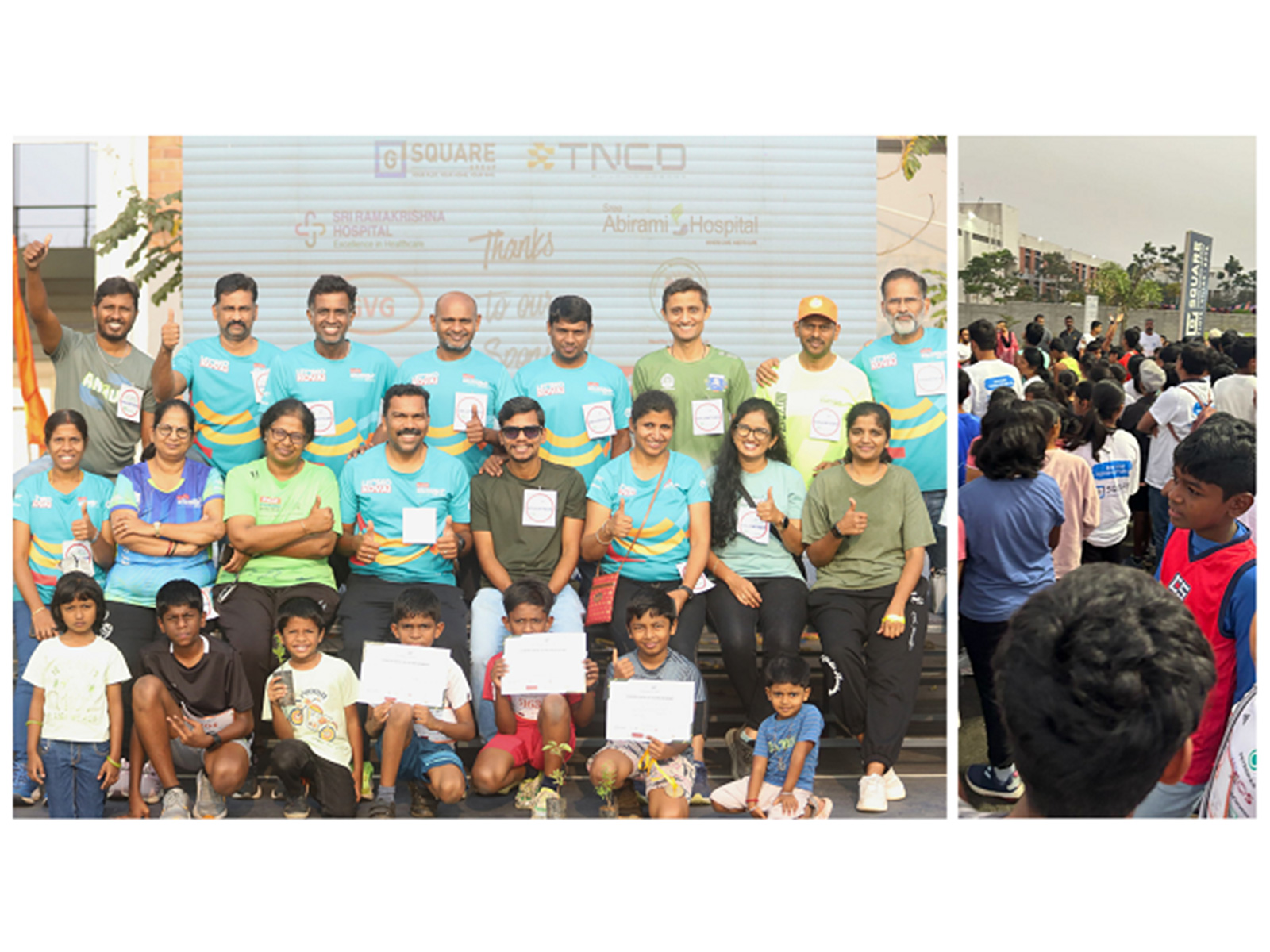 Students of CS Academy led the Green-A-Thon, uniting 900 participants for community fitness, and climate action, turning a marathon into a movement for a greener Coimbatore