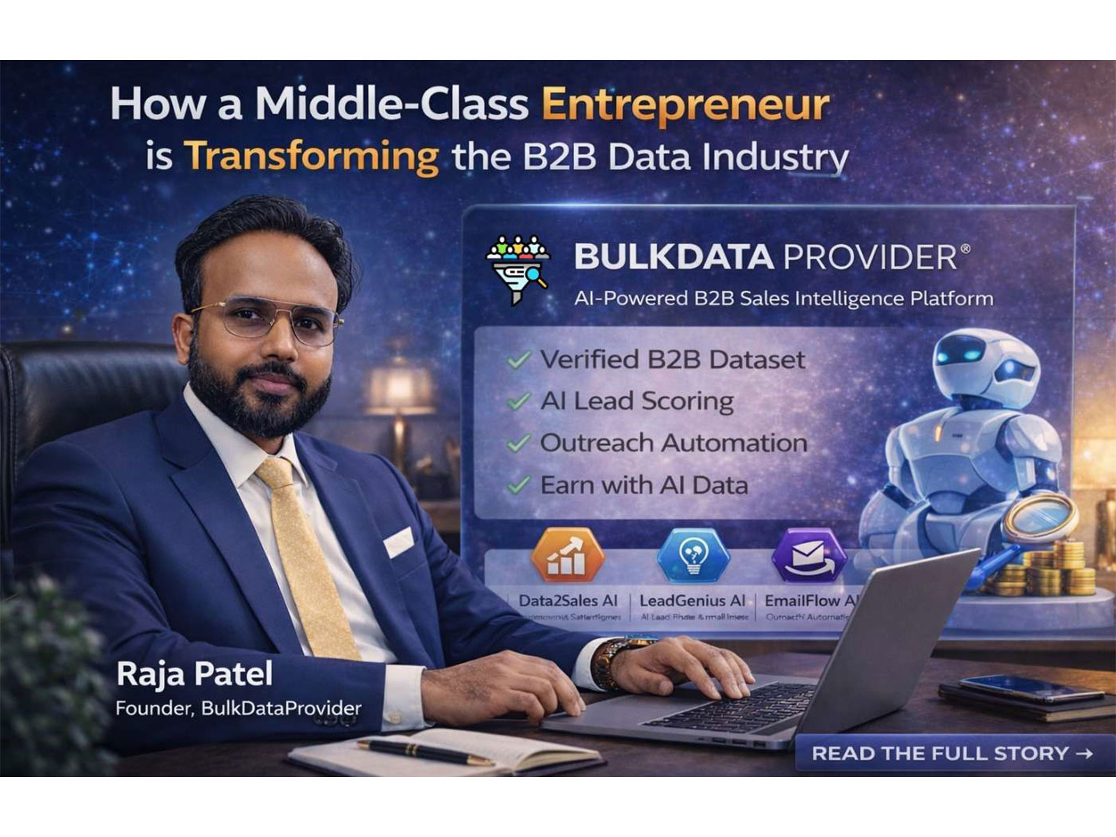 BulkDataProvider Launches AI-Powered B2B Sales Intelligence Platform as an Alternative to Global Data Providers