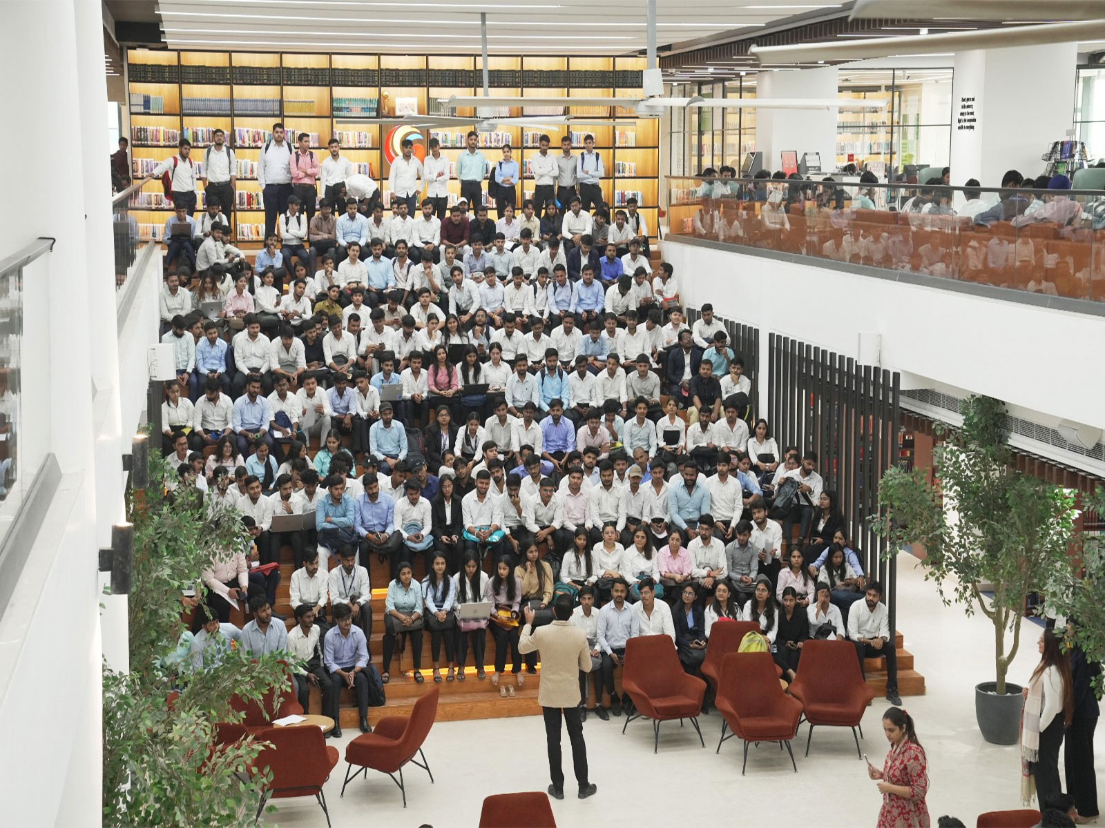 Students attend placement drive at Galgotias University as companies conduct recruitment sessions