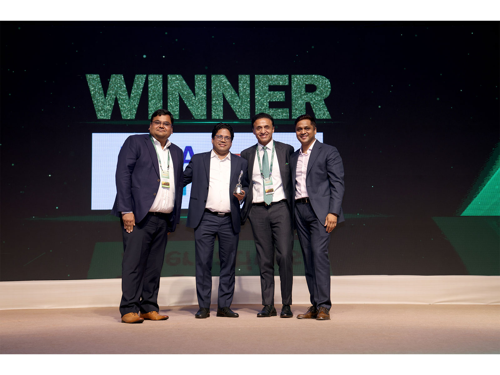 Subahoo Chordia, CEO, Amit Agarwal, CEO and Harish Agarwal, President & COO, EAAA Alternatives win Best Infrastructure Fund - Overall Performance Award 2026 at the IVCA Awards