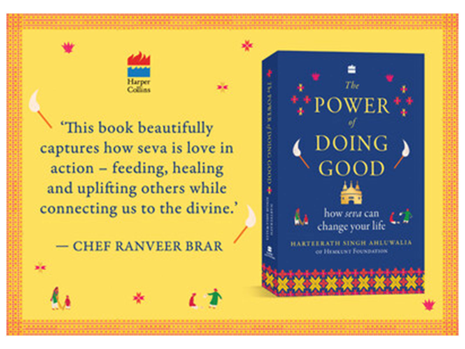 Harteerath Singh Ahluwalia's book 'The Power of Doing Good' coming out this Vaisakhi, from HarperCollins India