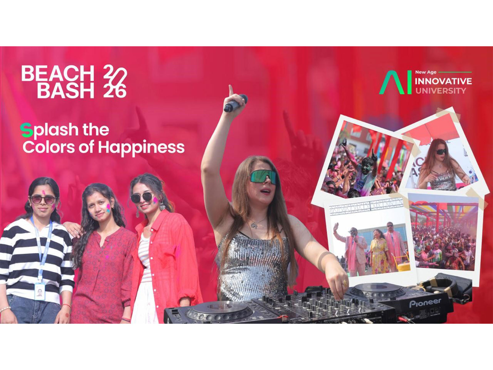 Future University Bareilly Hosts Spectacular Holi Beach Bash 2026 with DJ Mari Lioness, Influencers & Grand Campus Celebration