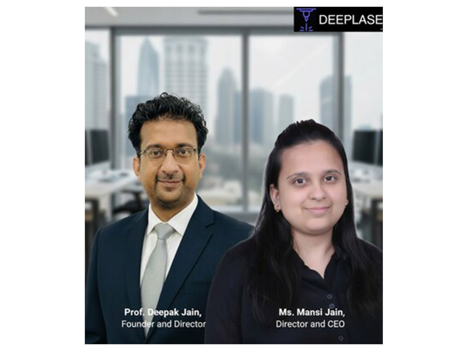 DeepLase Founders Deepak Jain and Mansi Jain