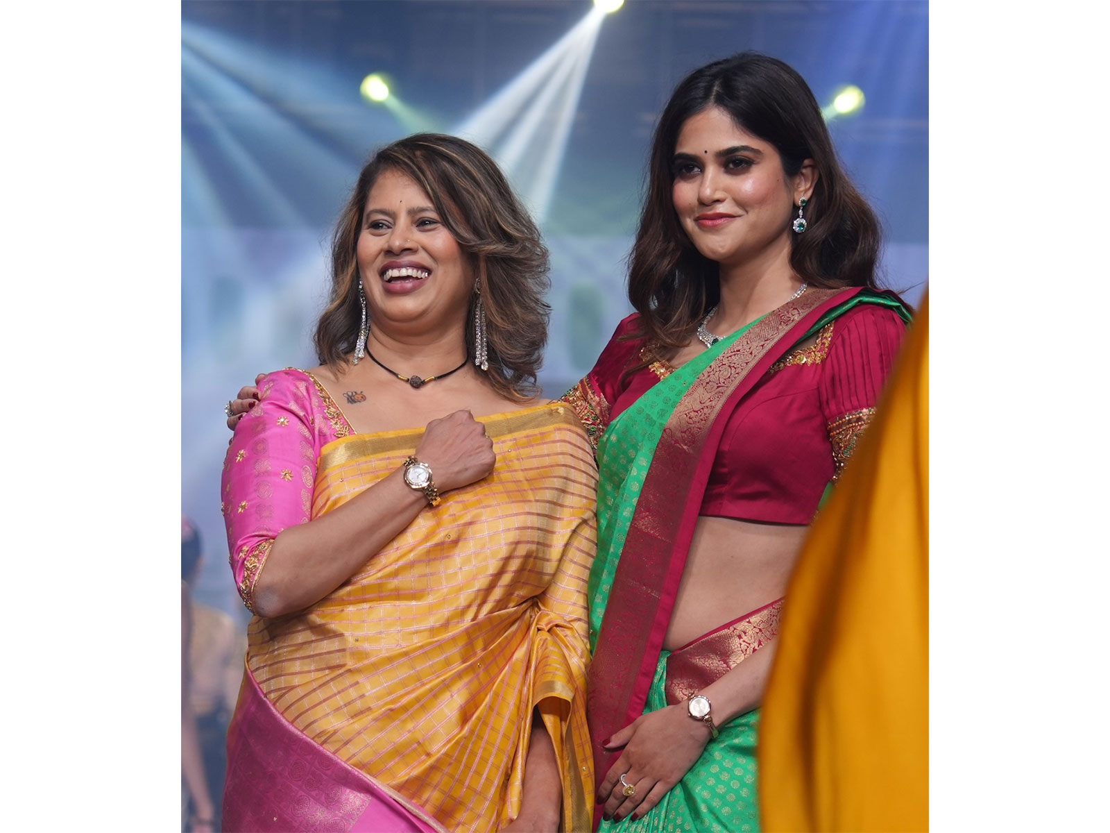 Mysore Fashion Week Founder Jayanthi Balla presented her collection with showstopper actor Aditi Pohankar