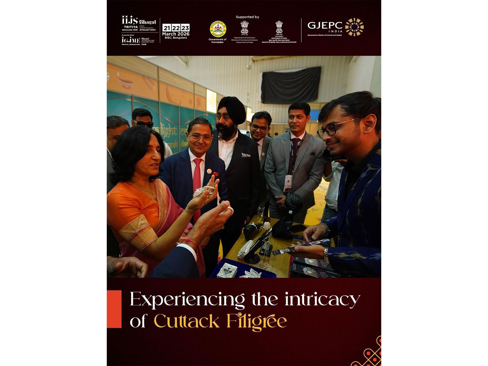 Padmesh Showcases GI-Tagged Cuttack Rupa Tarakasi( Silver Filigree) , Marks Historic Export Milestone for exporting 1st shipment of GI TAG Cuttack Rupa Tarakasi to United Kingdom.