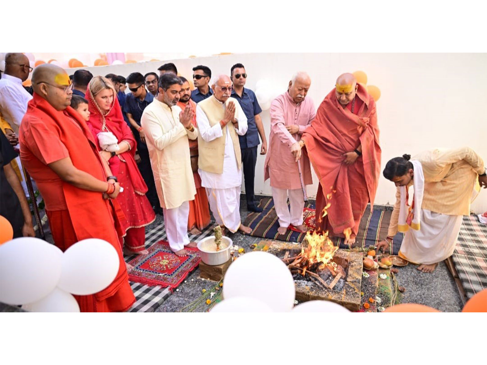 Dr. Abhishek Verma Hosts Vrindavan Ashram Inauguration; Mohan Bhagwat Calls for Population Policy Review
