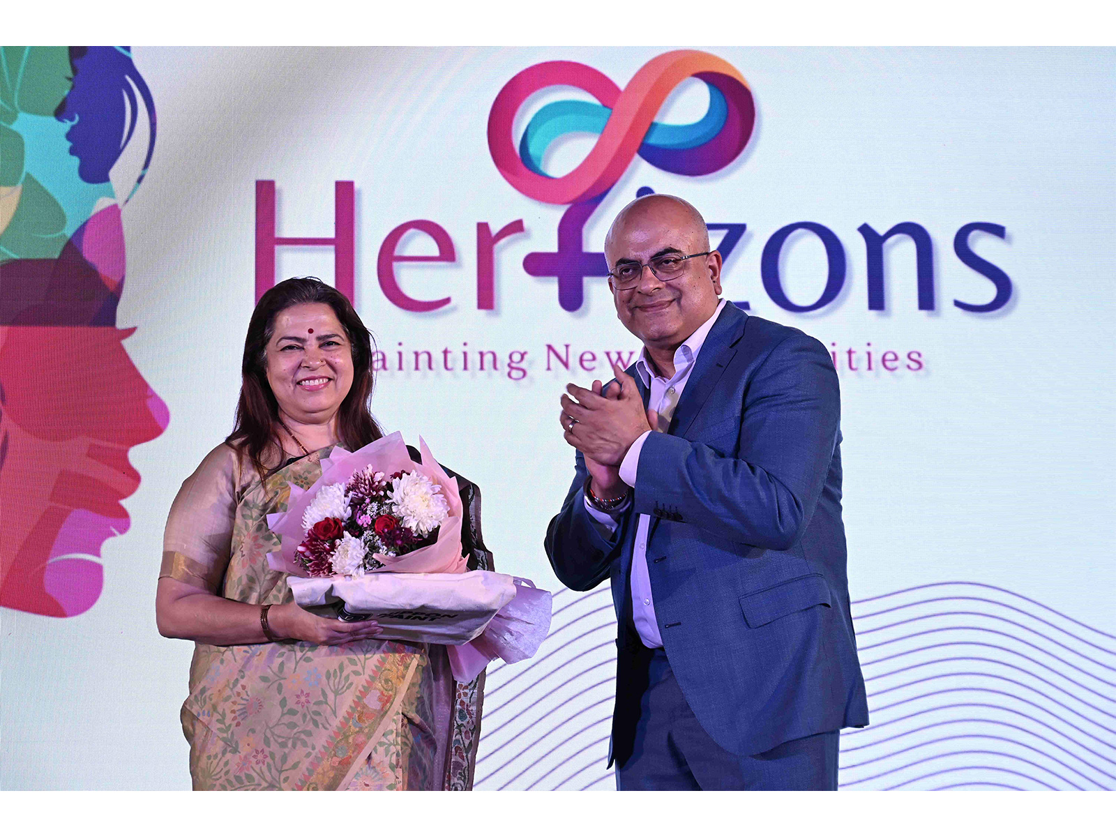 (L-R) - Ms. Meenakshi Lekhi, Former Minister of State for External Affairs and Mr. Sharad Malhotra, Managing Director, Nippon Paint India