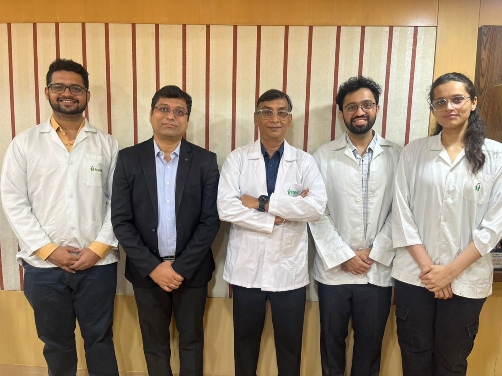 L-R: Dr Sujay N., Mr Nitin Kamaria & Dr Prashant Bhamare with his fellows at Advanced Gynaecological Endoscopy Workshop, on March 28, at Fortis Hiranandani Hospital, Navi Mumbai