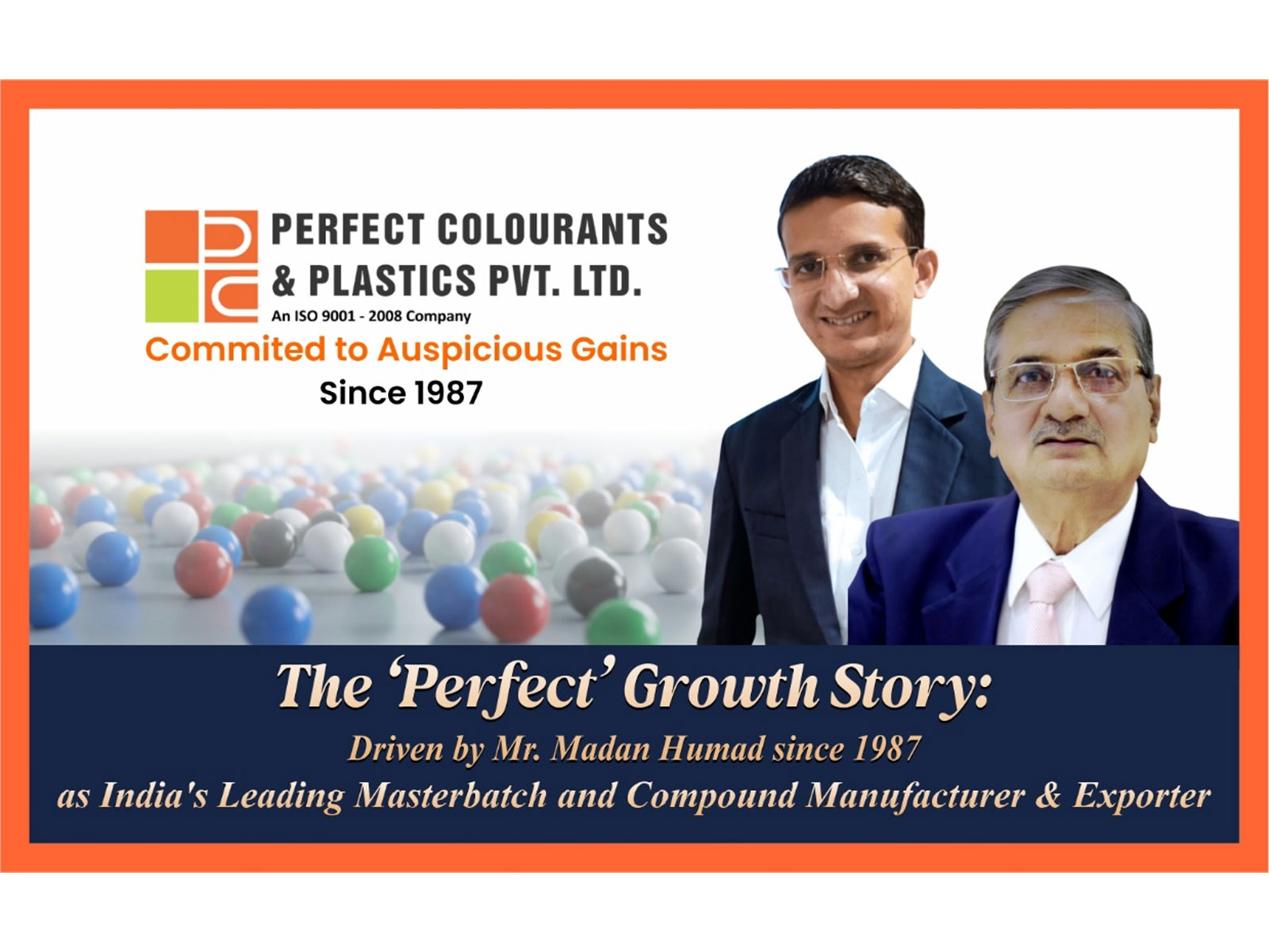 The 'Perfect Colourants' Growth Story: Driven by Mr. Madan Humad Since 1987 as India's Leading Masterbatch and Compound Manufacturer & Exporter