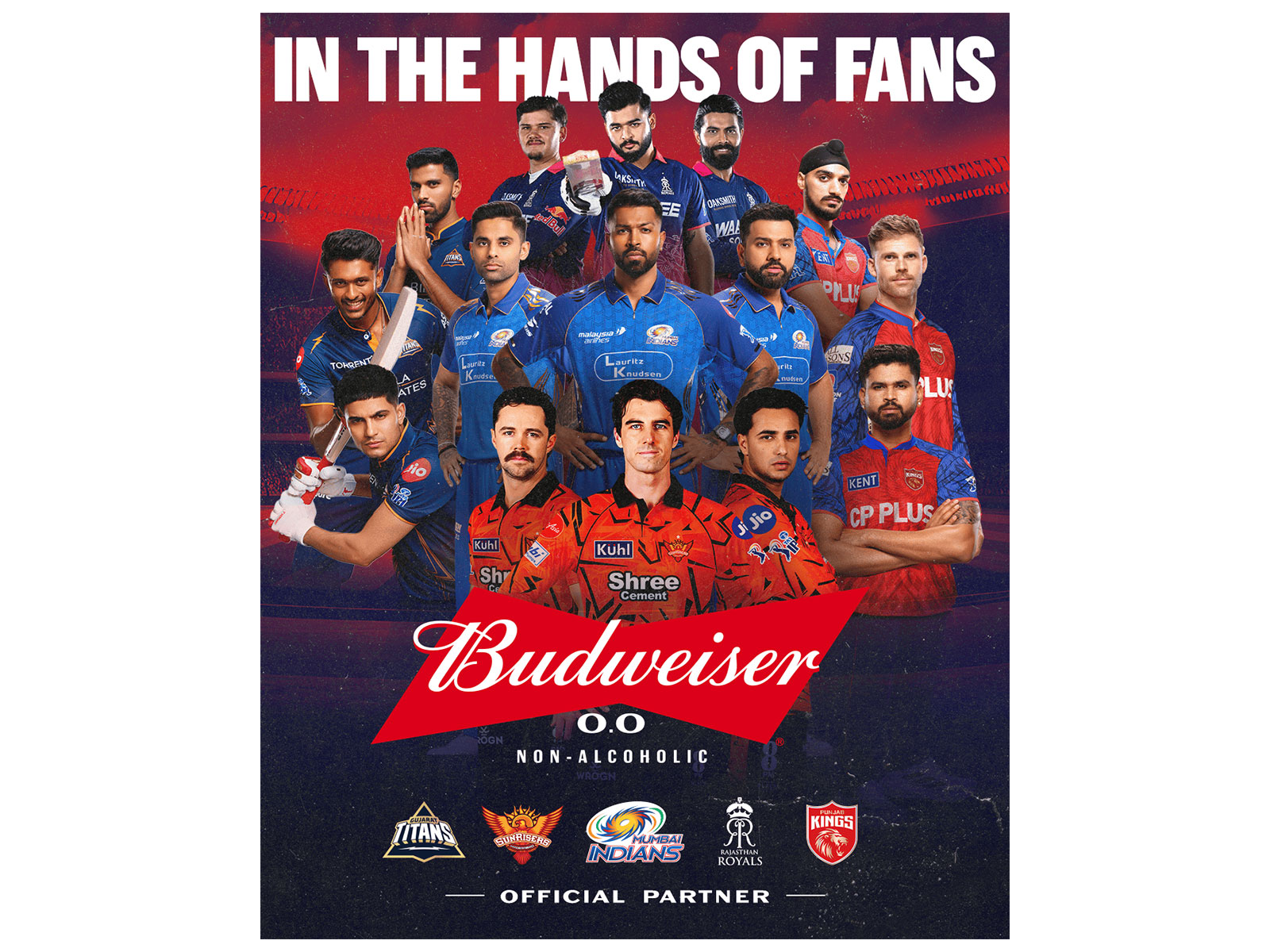 Budweiser 0.0 collaborates with five leading franchises, celebrating fan culture through limited-edition merchandise