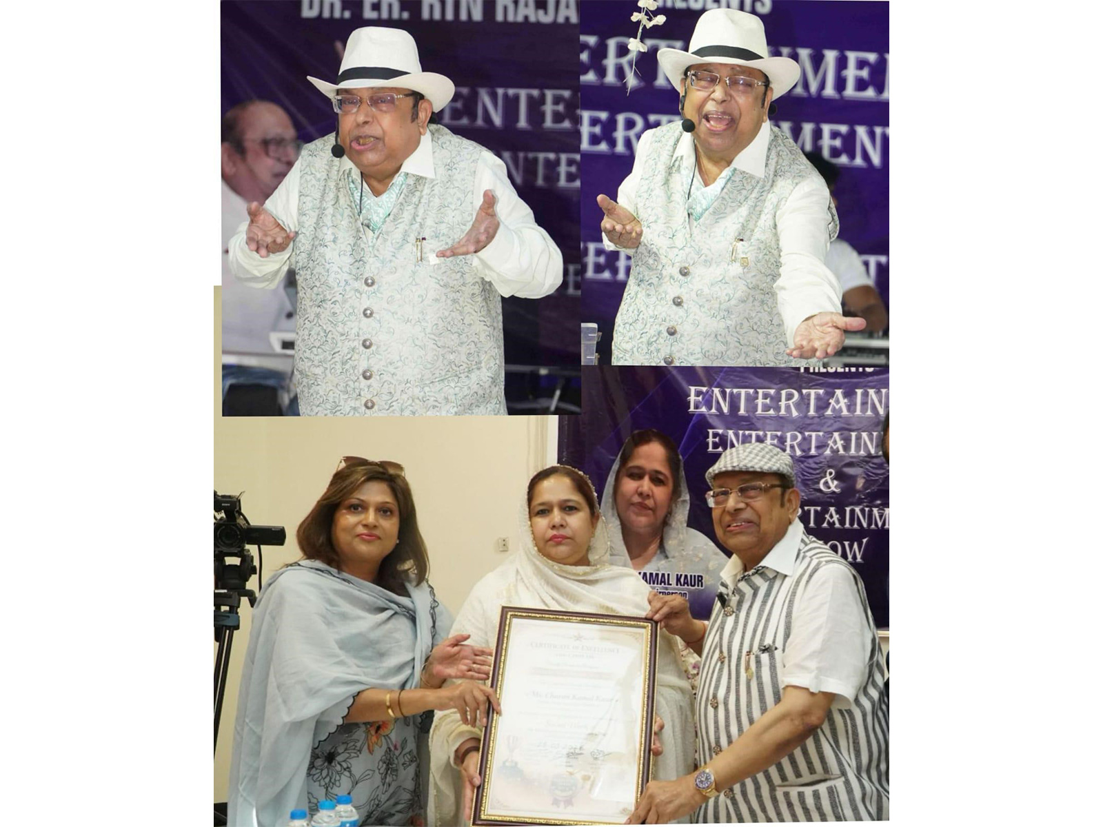 Entertainment ; AND MORE Entertainment... And This Time, a Healing Touch for the Elderly