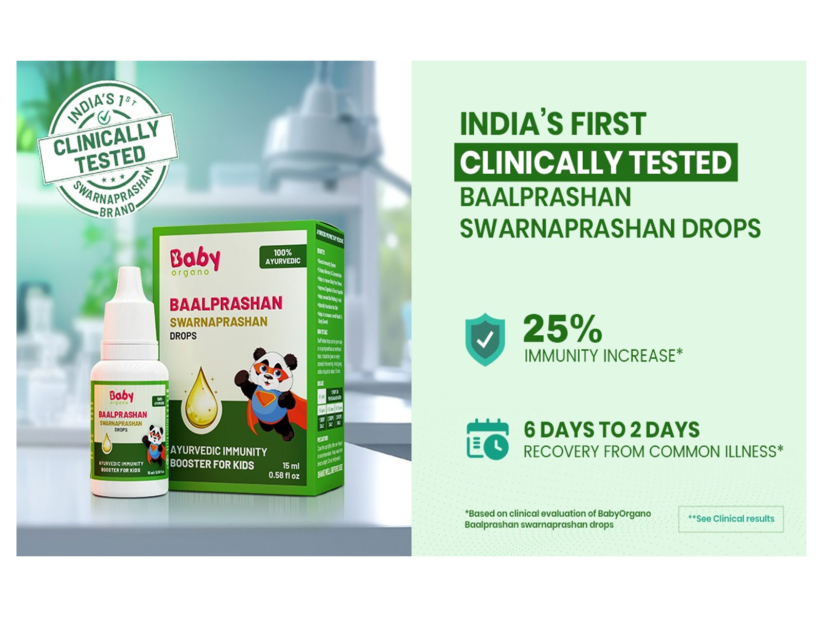 Clinical Study Validates BabyOrgano's Baalprashan as India's First Clinically Tested Baalprashan Swarnaprashan Drops for Children