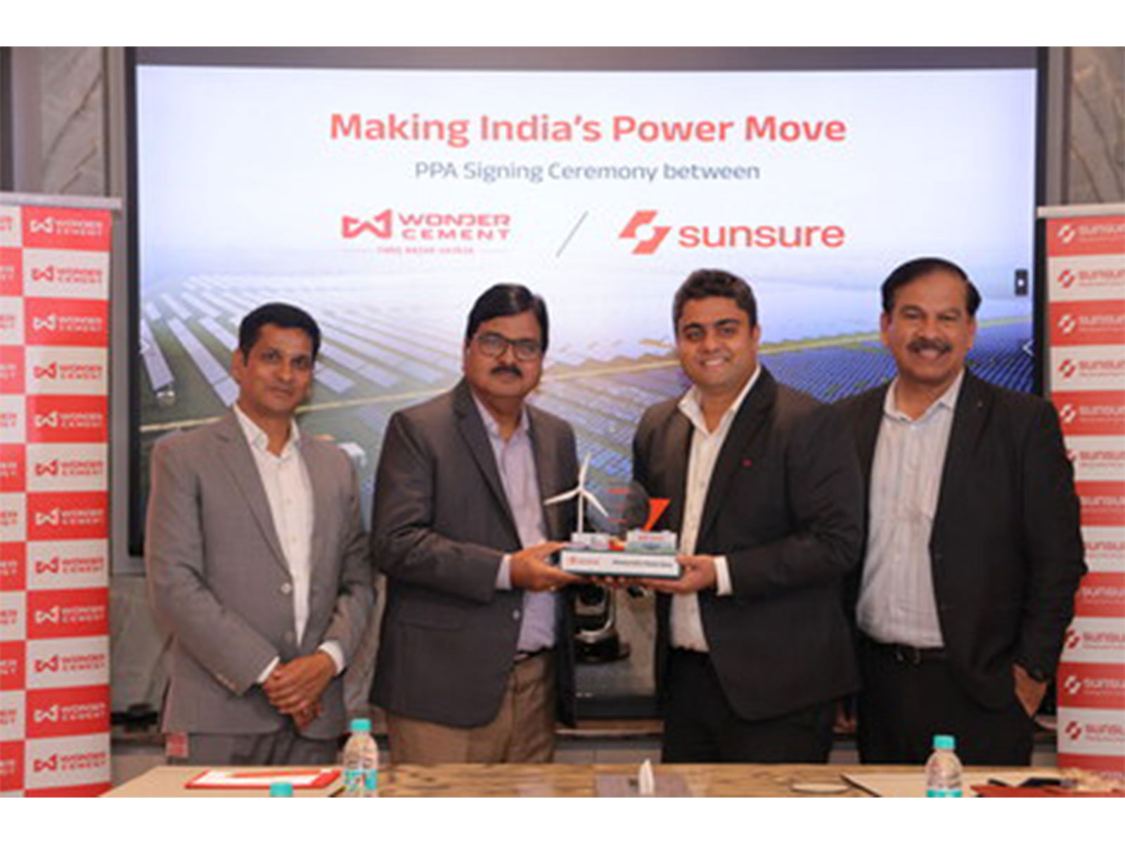 Sunsure Energy Signs 3 Consecutive PPAs with Wonder Cement; Delivering 30 MWp Across Maharashtra & UP