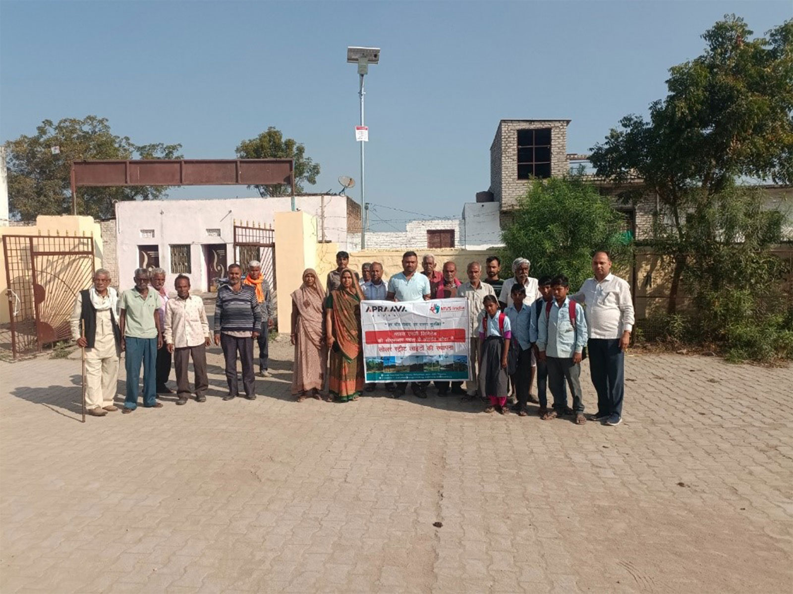 Apraava Energy Private Limited & Manav Vikas Sanstha (MVS India) Complete Solar Street Light & LED Distribution Project in Kota Under CSR Initiative