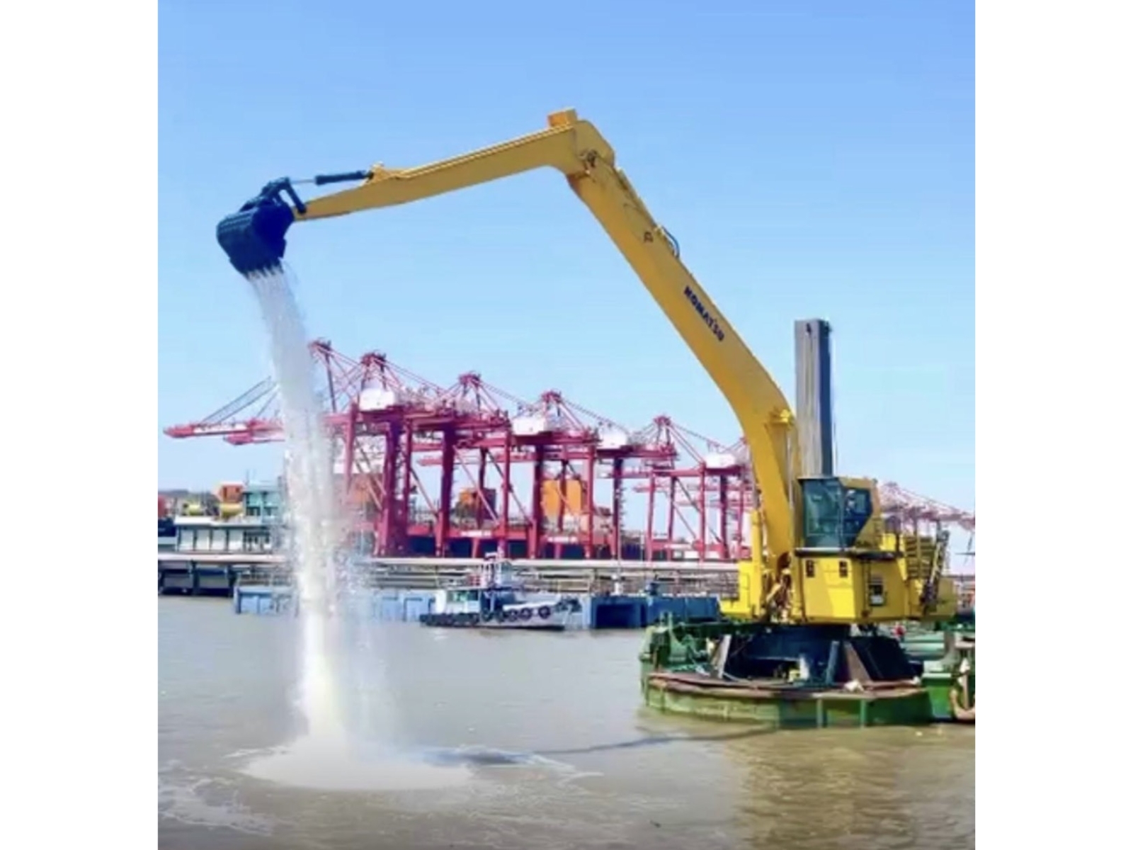 Knowledge Marine and Engineering Works Limited Commissions India's Largest and Deepest Indian-Flag Self-Propelled Backhoe Dredger "River Pearl 47" at JNPA