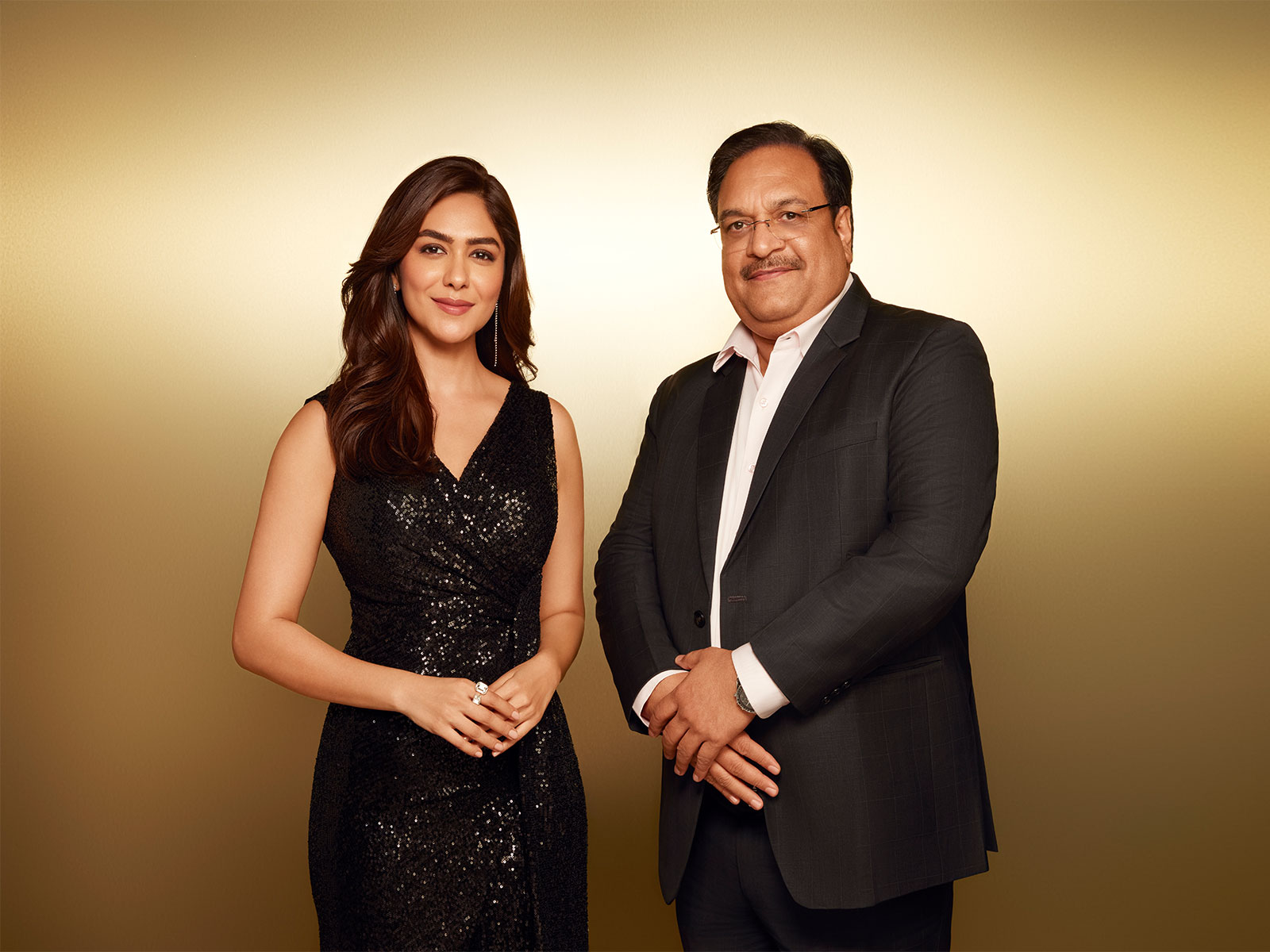 Mrunal Thakur shares and Vrijesh Pandey, Group Chairman, Ramsons Perfumes