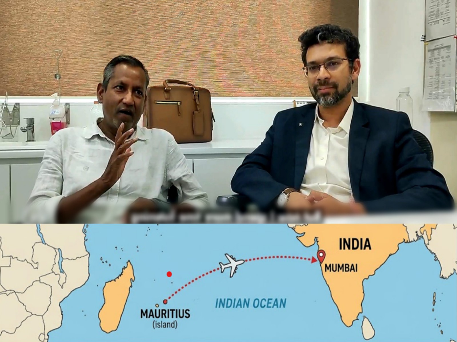 Dr. Kunal Goyal alongside his patient, Mr. Sunil Jeetah, sharing his journey with our media partner