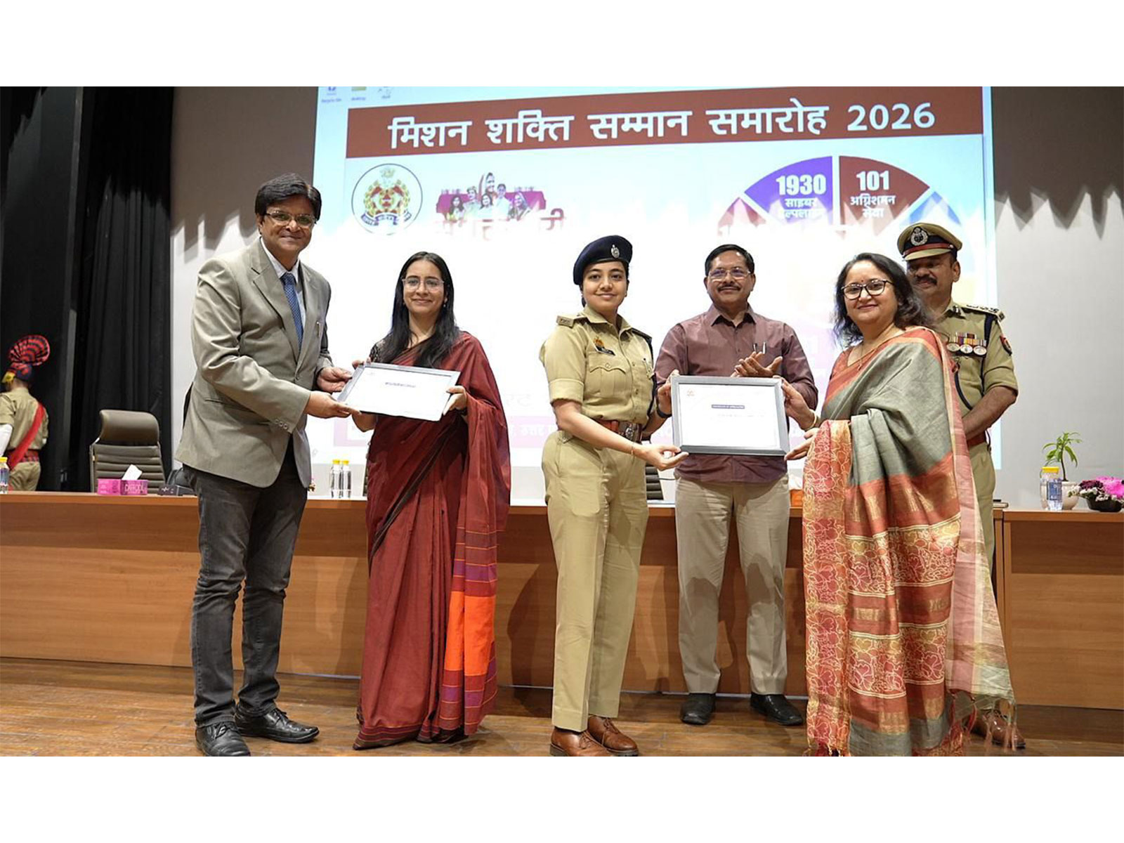Galgotias University faculty felicitated during Mission Shakti Samman Samaroh 2026 at Police Commissionerate Gautam Buddh Nagar