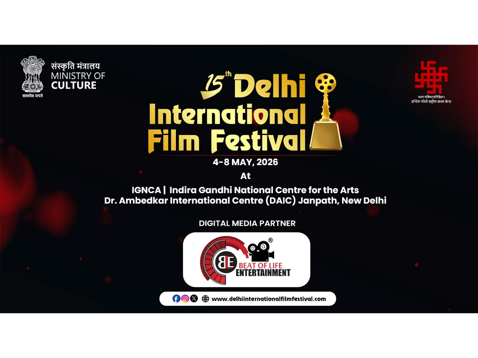 Beat of Life Entertainment Appointed Digital Media Partner for 15th Delhi International Film Festival